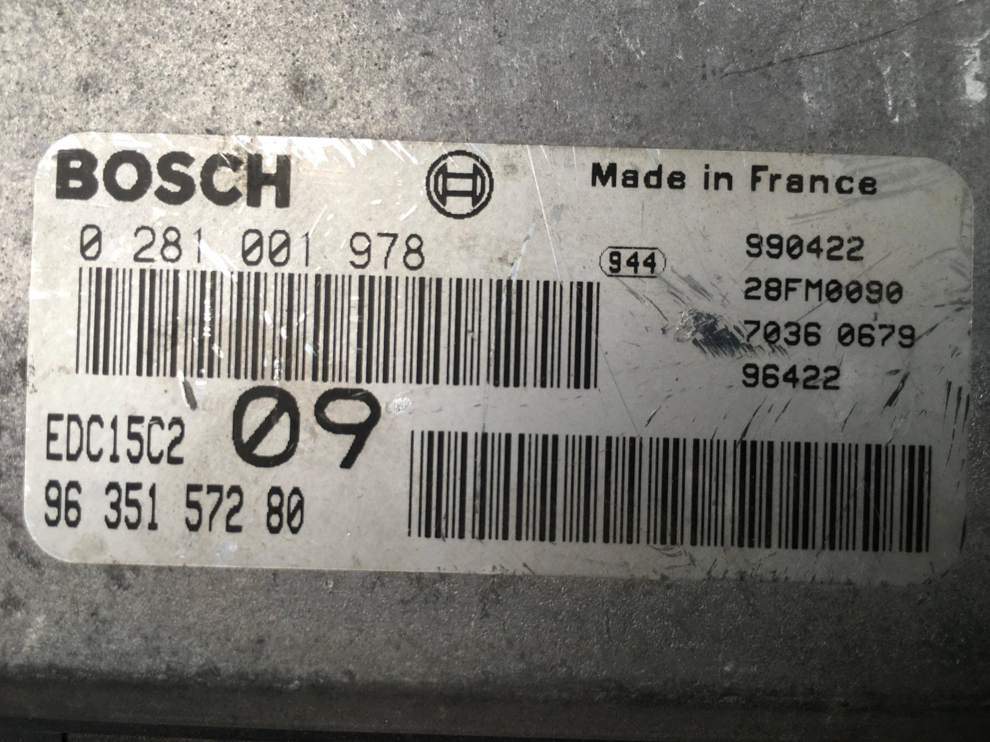 Centralita Motor Citroen Xantia - 9635157280