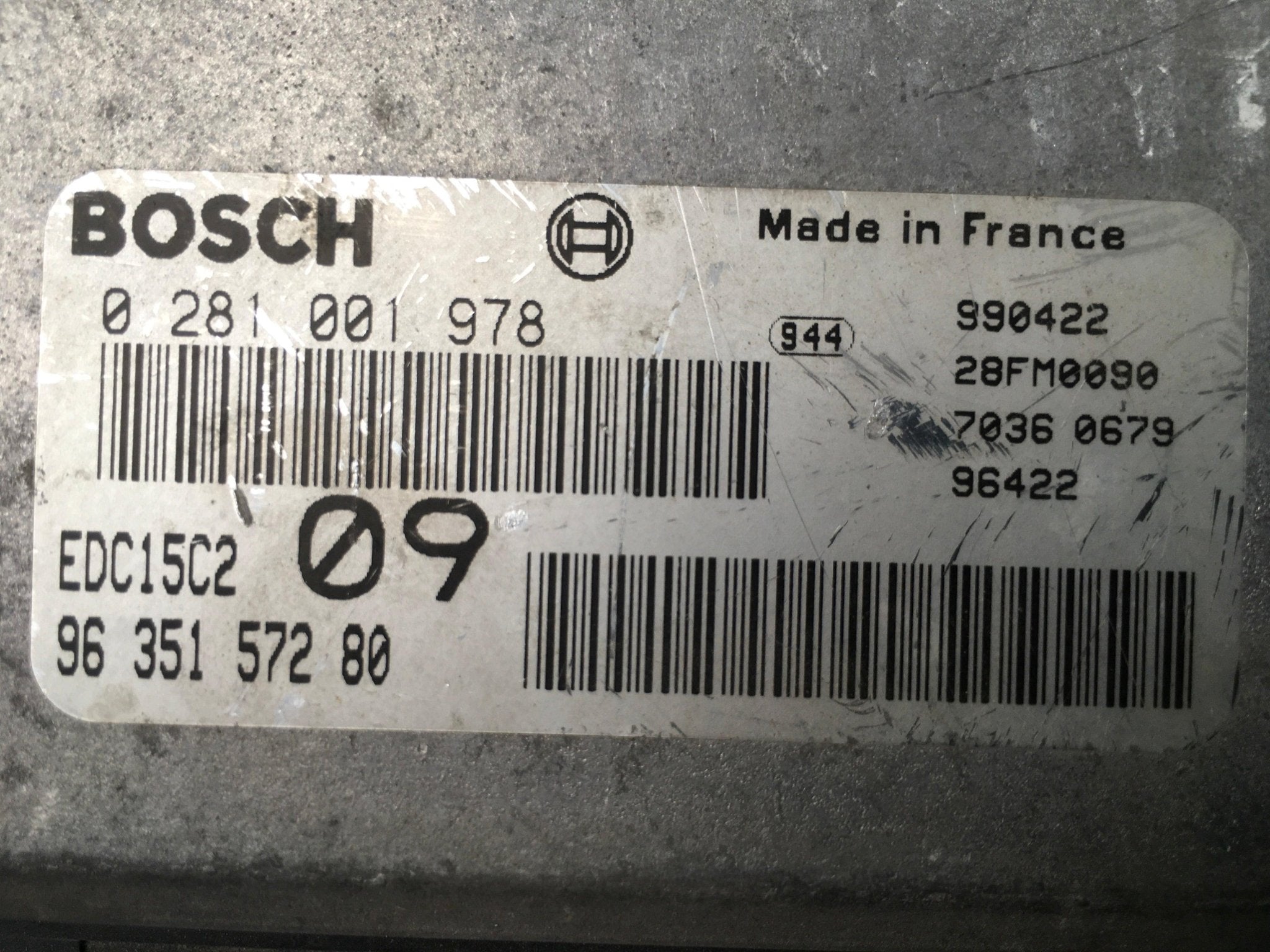 Centralita Motor Citroen Xantia - 9635157280