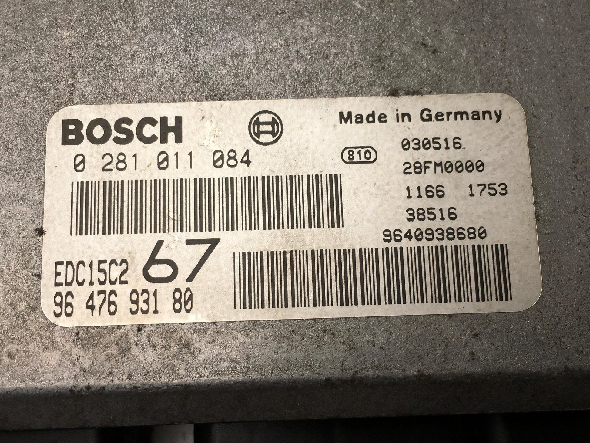 Centralita Motor Citroen Xsara Picasso - 9647693180