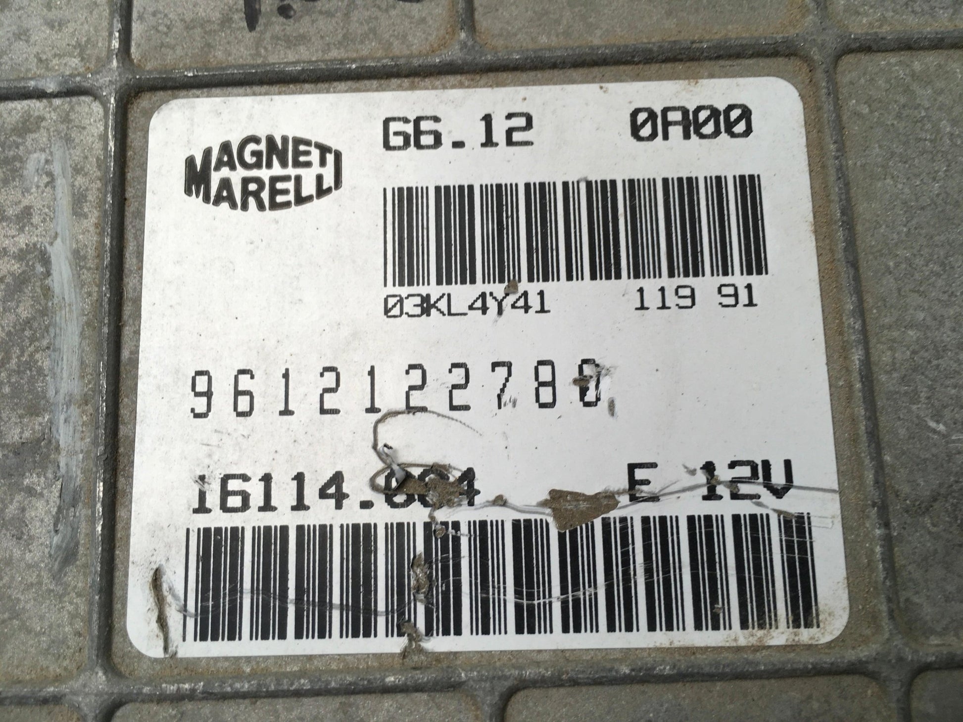 Centralita Motor Citroen ZX - 9612122780