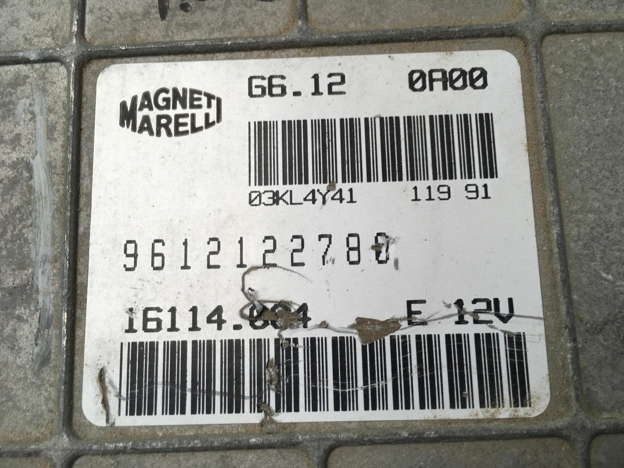 Centralita Motor Citroen ZX - 9612122780