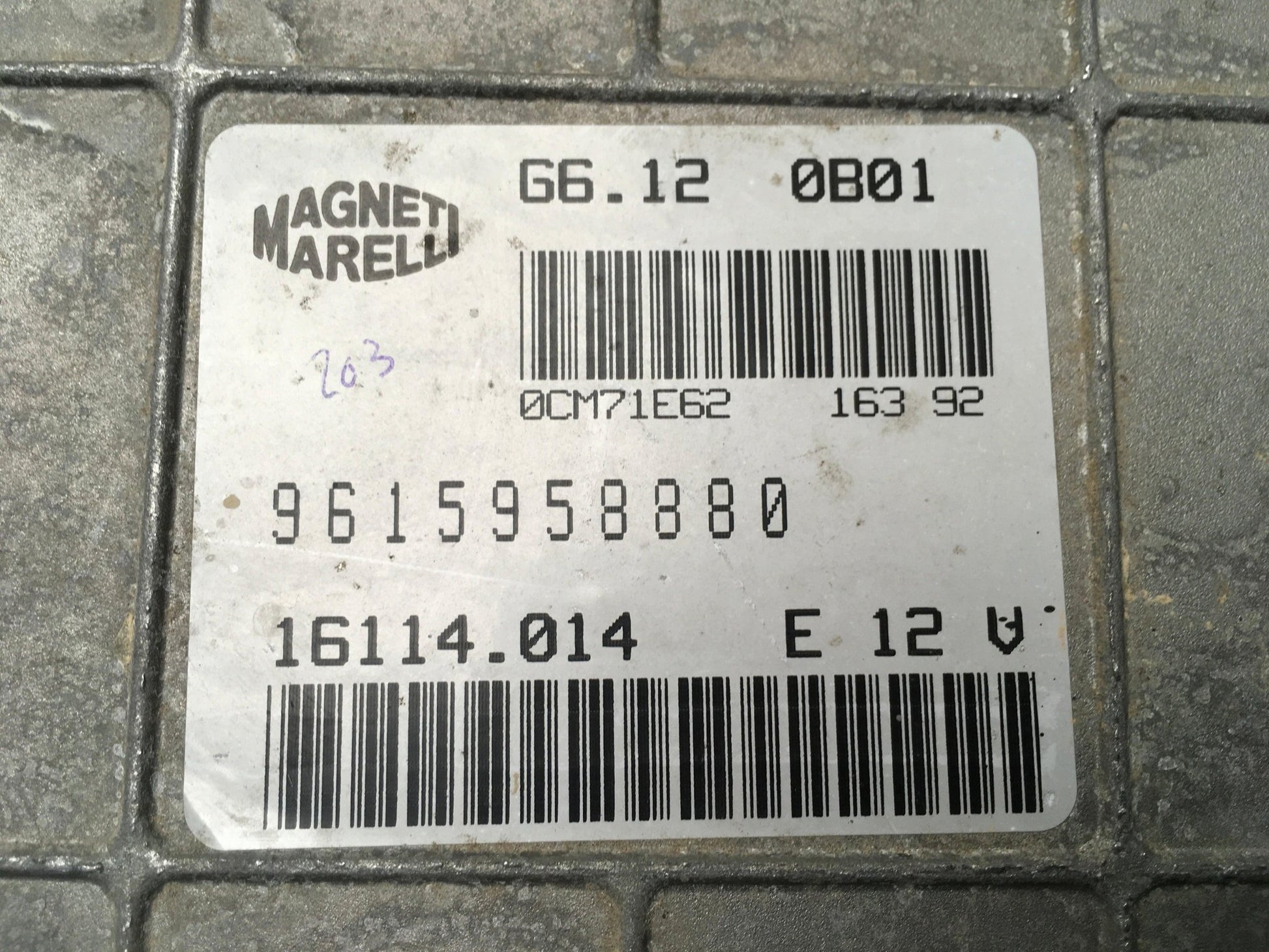 Centralita Motor Citroen ZX - 9615958880