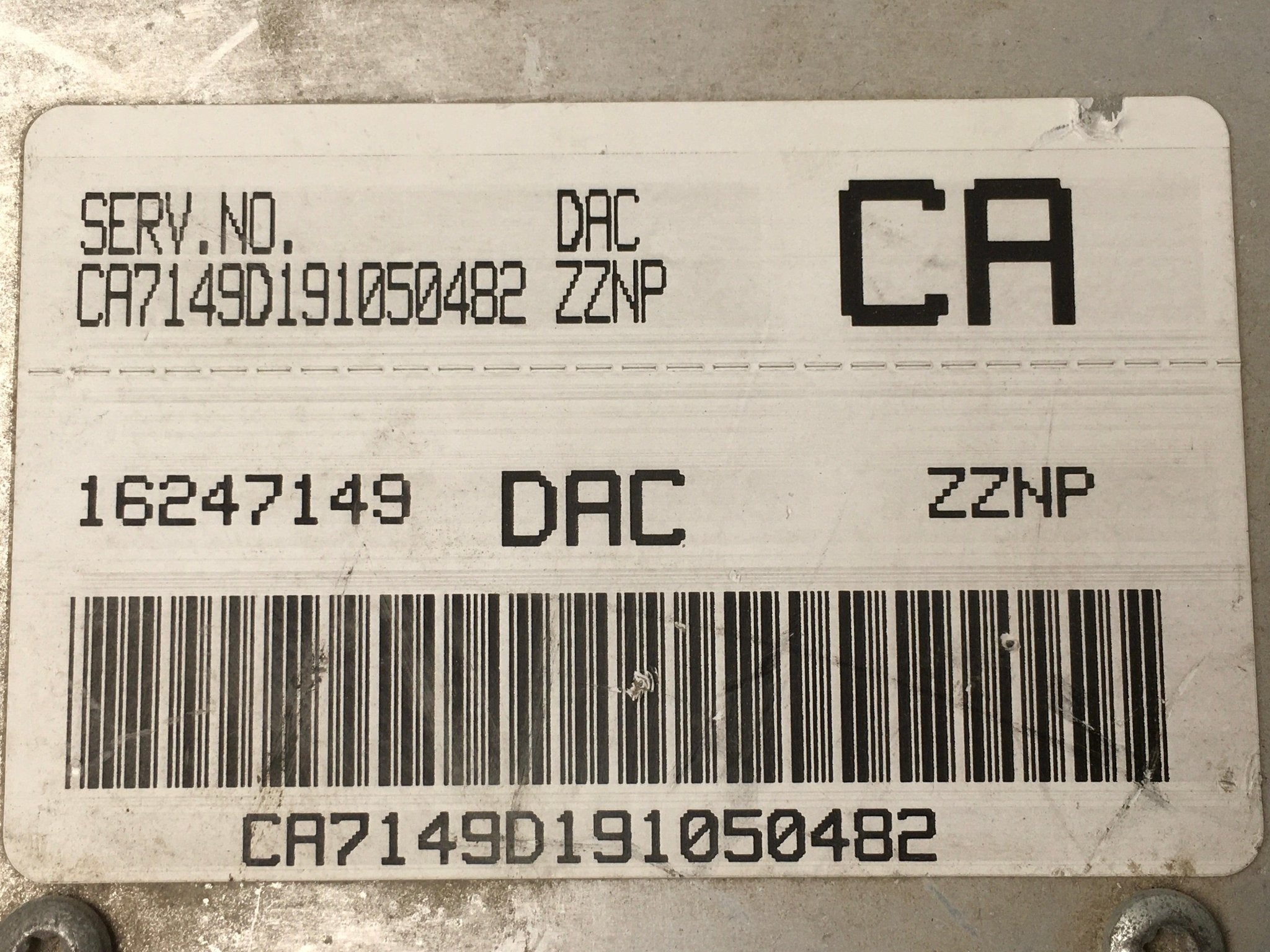 Centralita motor Daewoo Lanos - 16247149