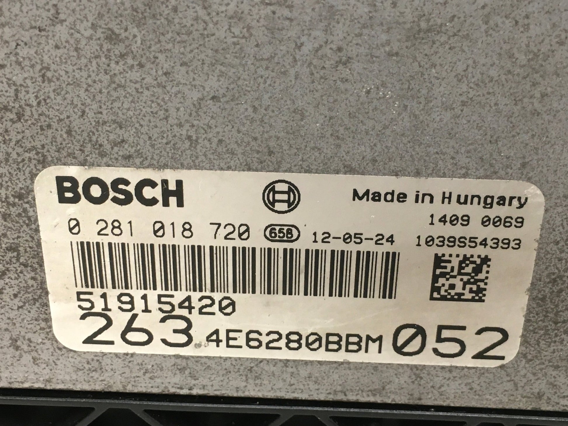 Centralita Motor Doblo II Combo D - 0281018720