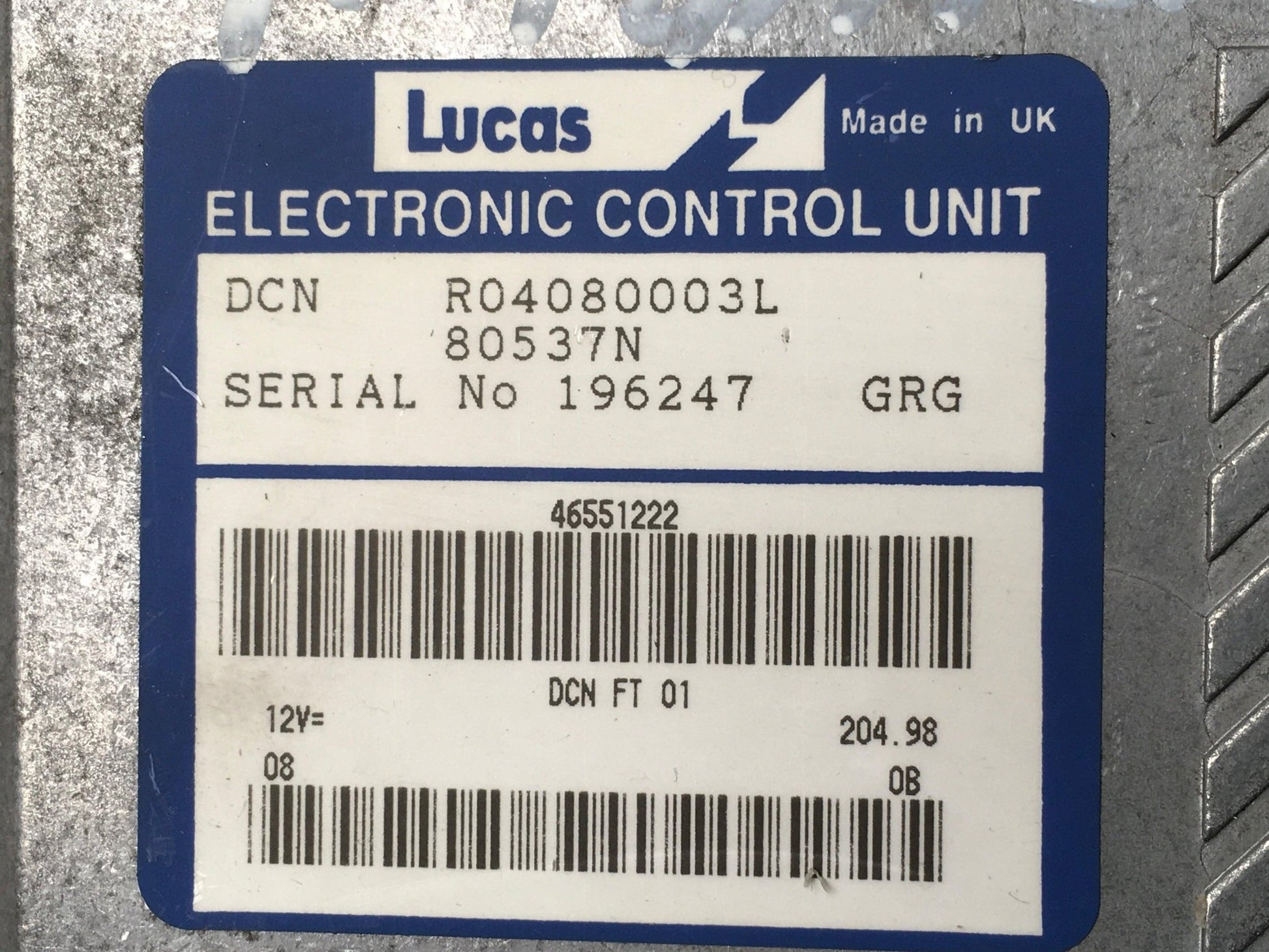 Centralita Motor Fiat Marea - 80537N