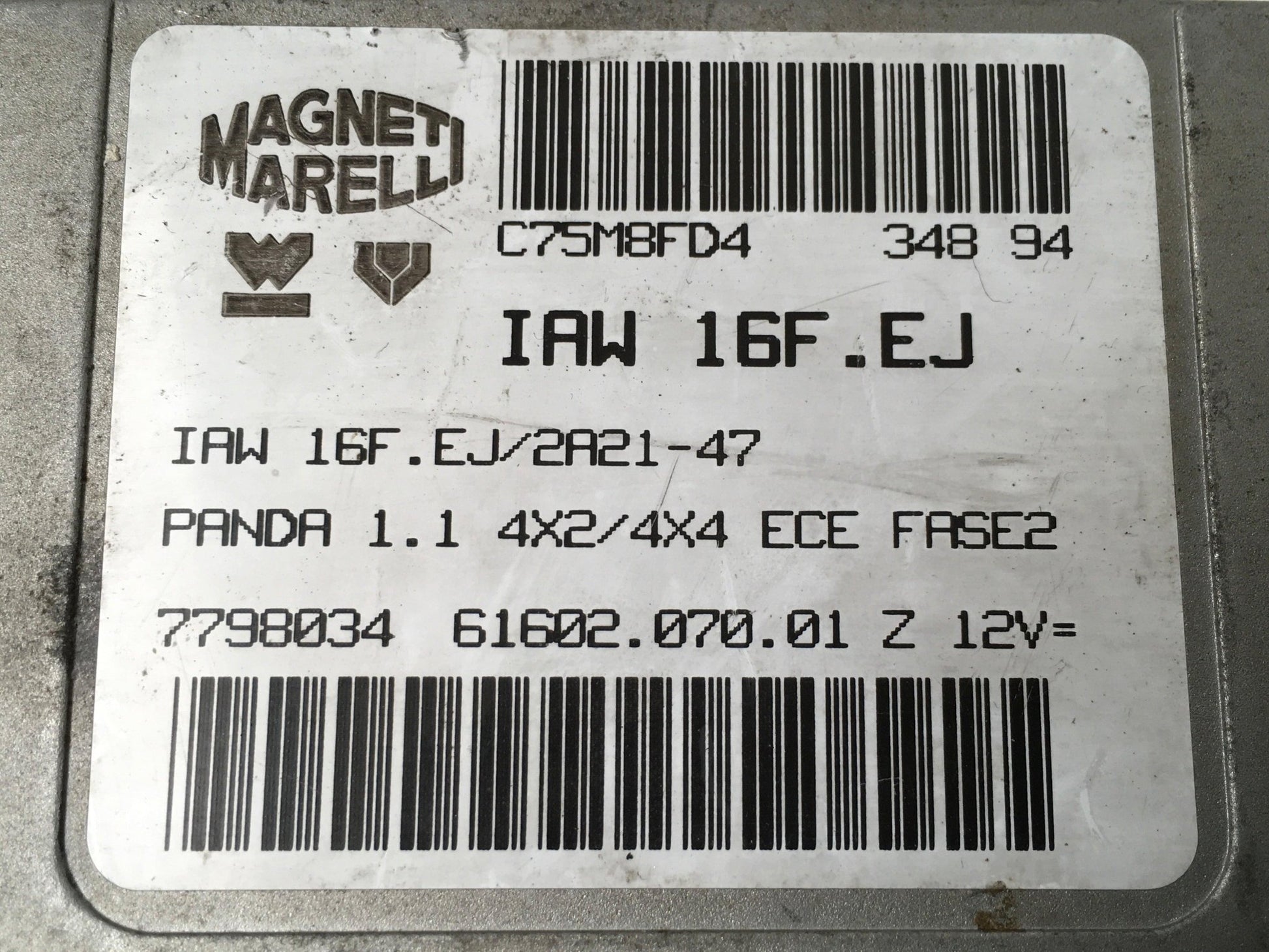 Centralita Motor Fiat Panda I 141 - 7798034