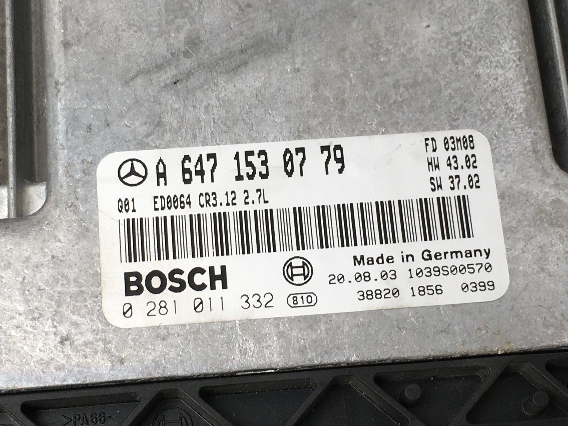 Centralita motor Mercedes ED0064 - A6471530779