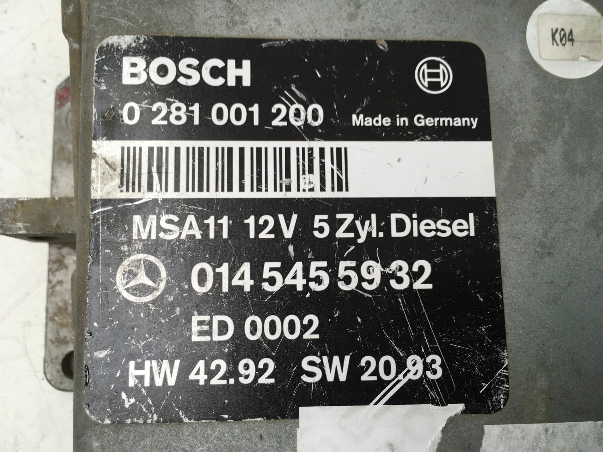 Centralita Motor Mercedes W202 - 0281001200