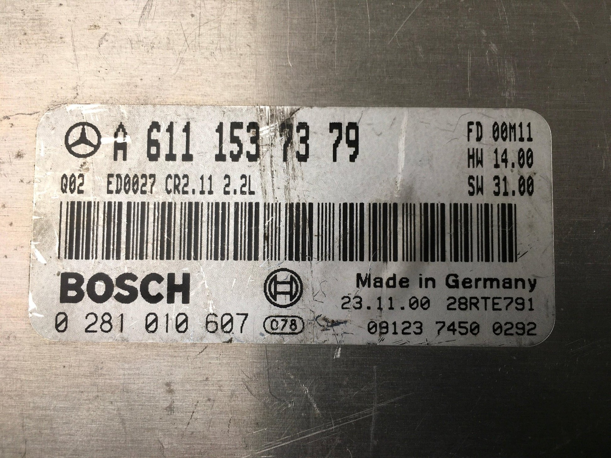 Centralita Motor Mercedes W203 W220 - A6111537379