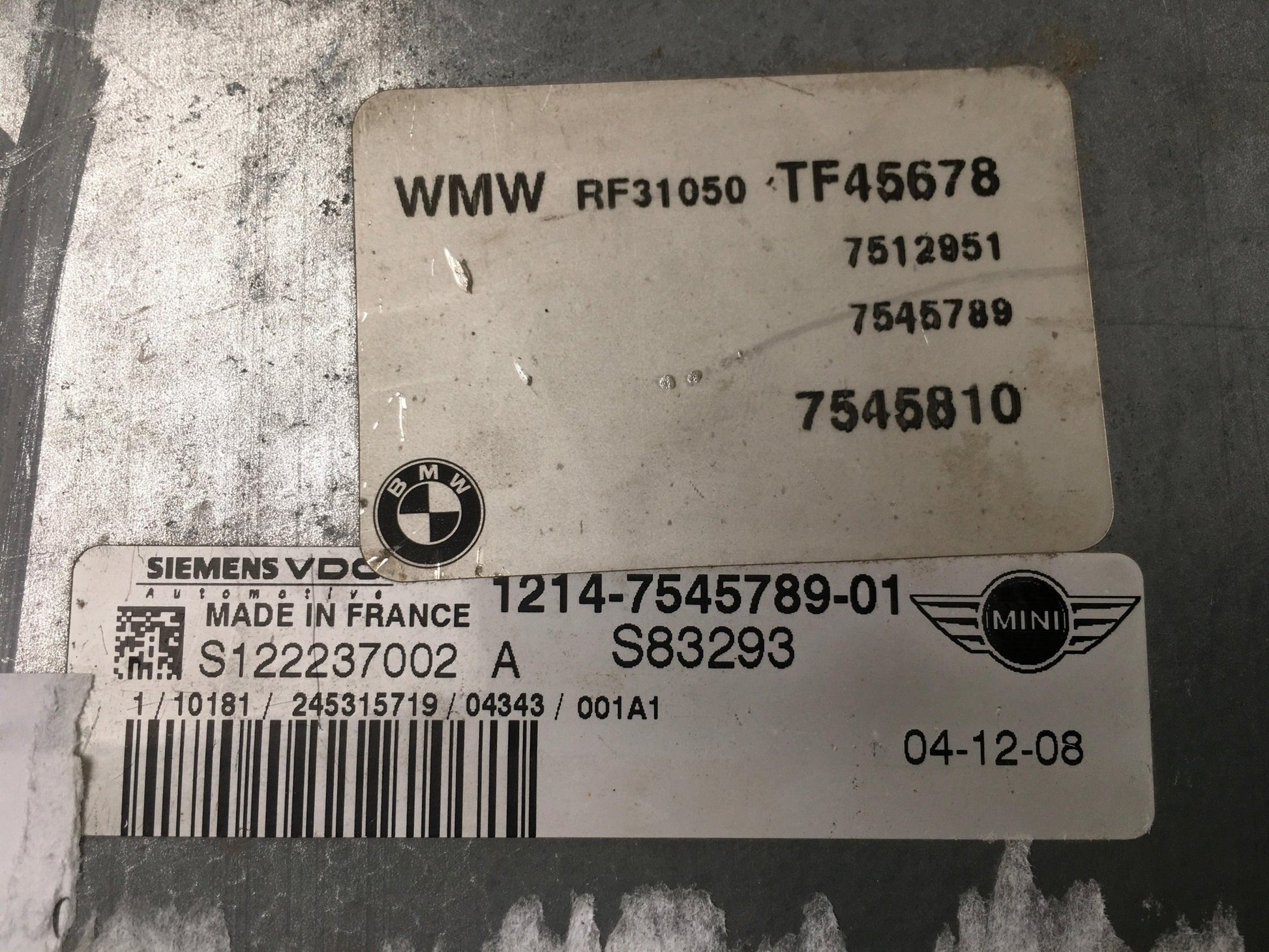 Centralita Motor Mini Cooper R50 - 7545810