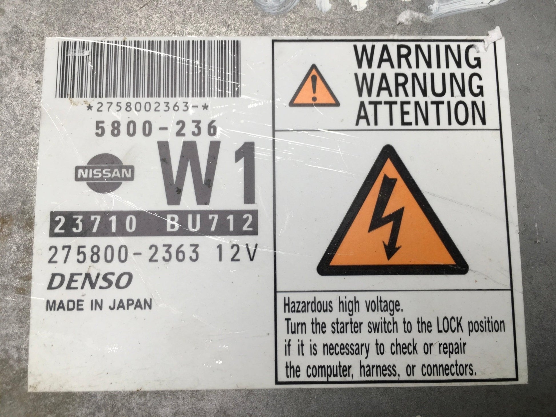 Centralita Motor Nissan Almera Tino - 23710BU712