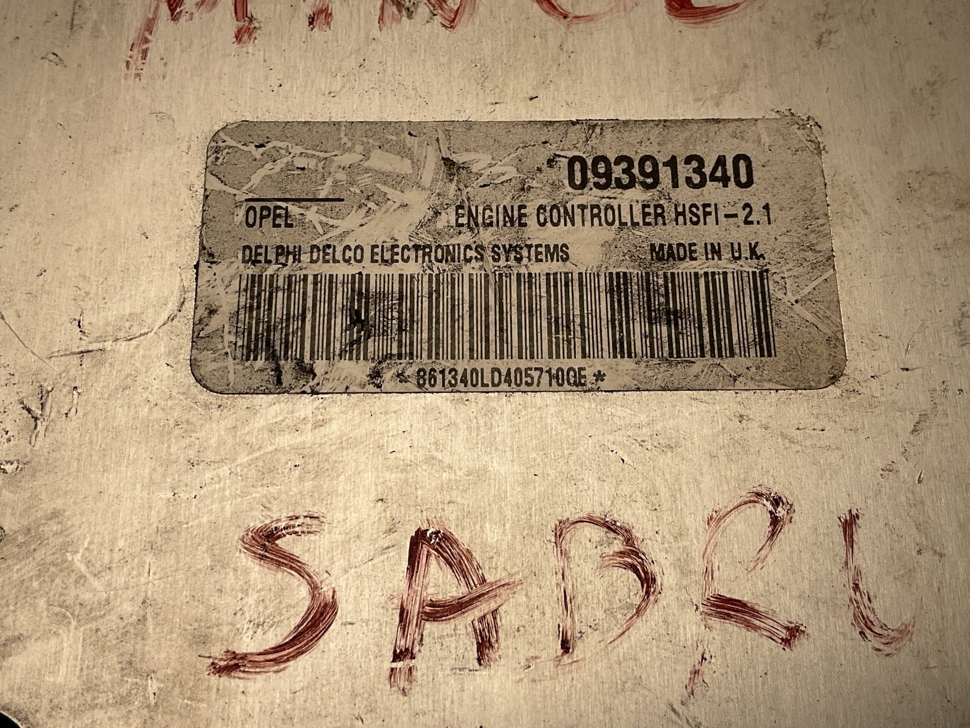 Centralita Motor Opel 09391340 - 09391340