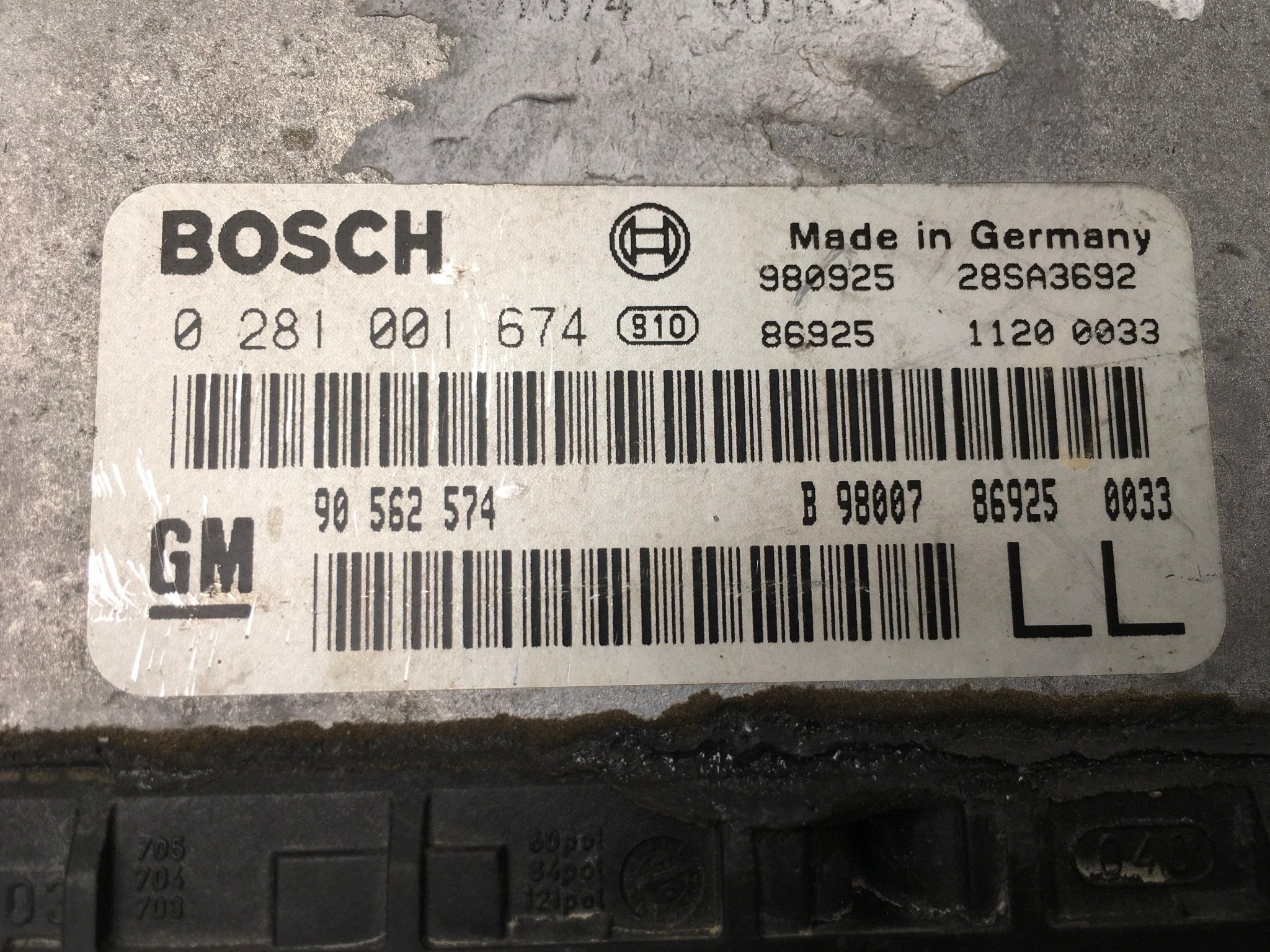 Centralita Motor Opel Astra G - 0281001674