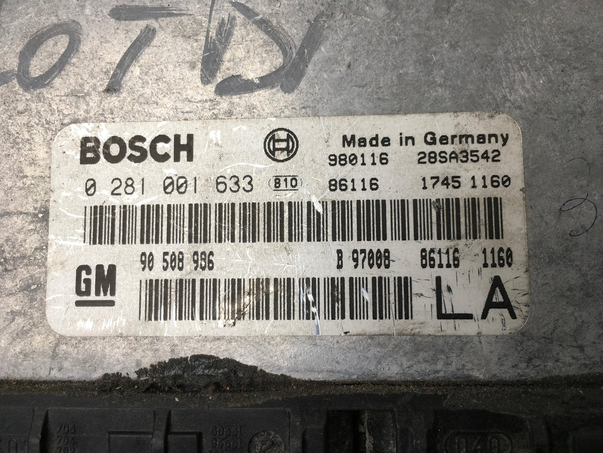 Centralita Motor Opel Vecta B - 90508986