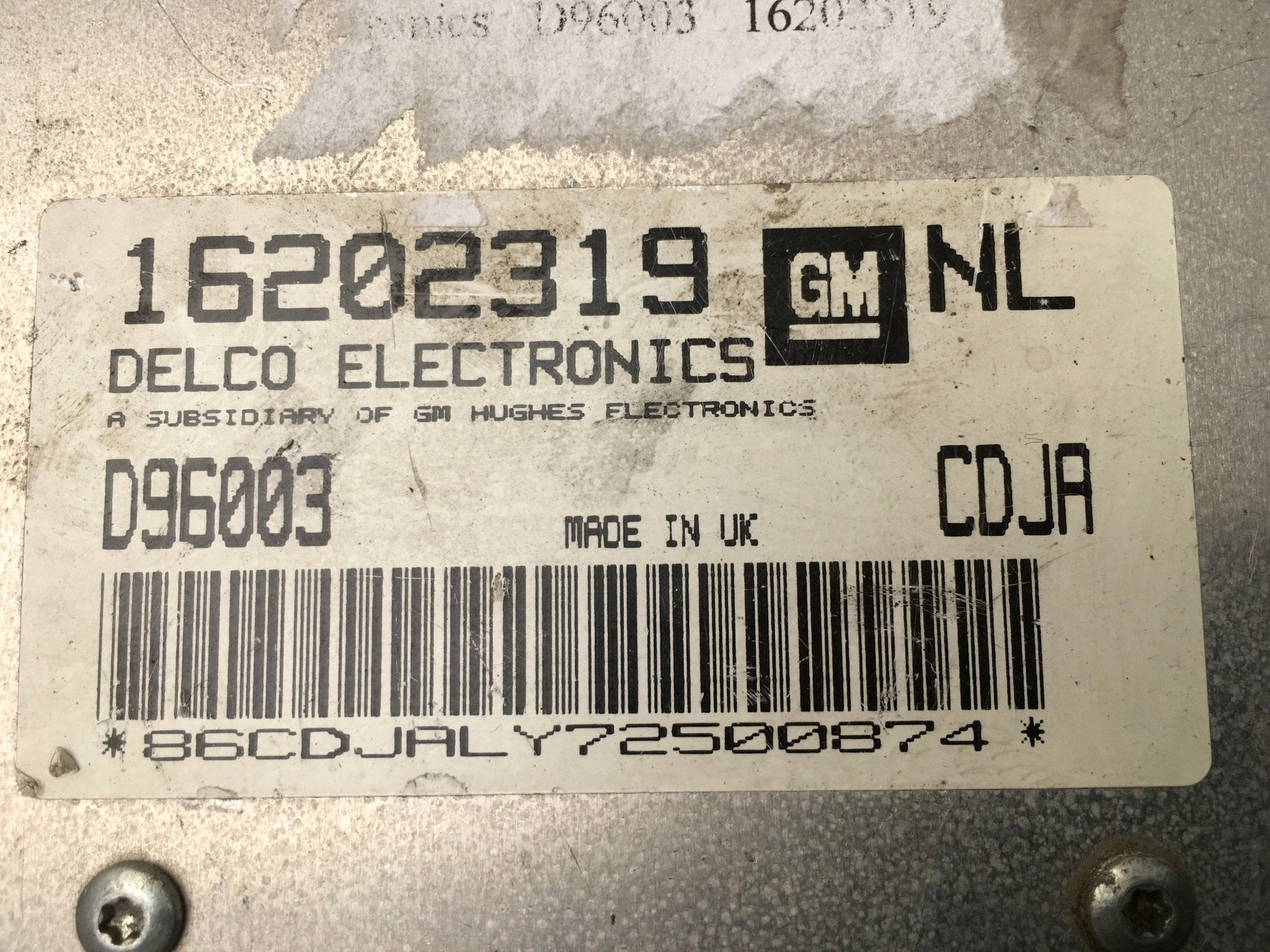 Centralita Motor Opel Vectra B - 16202319