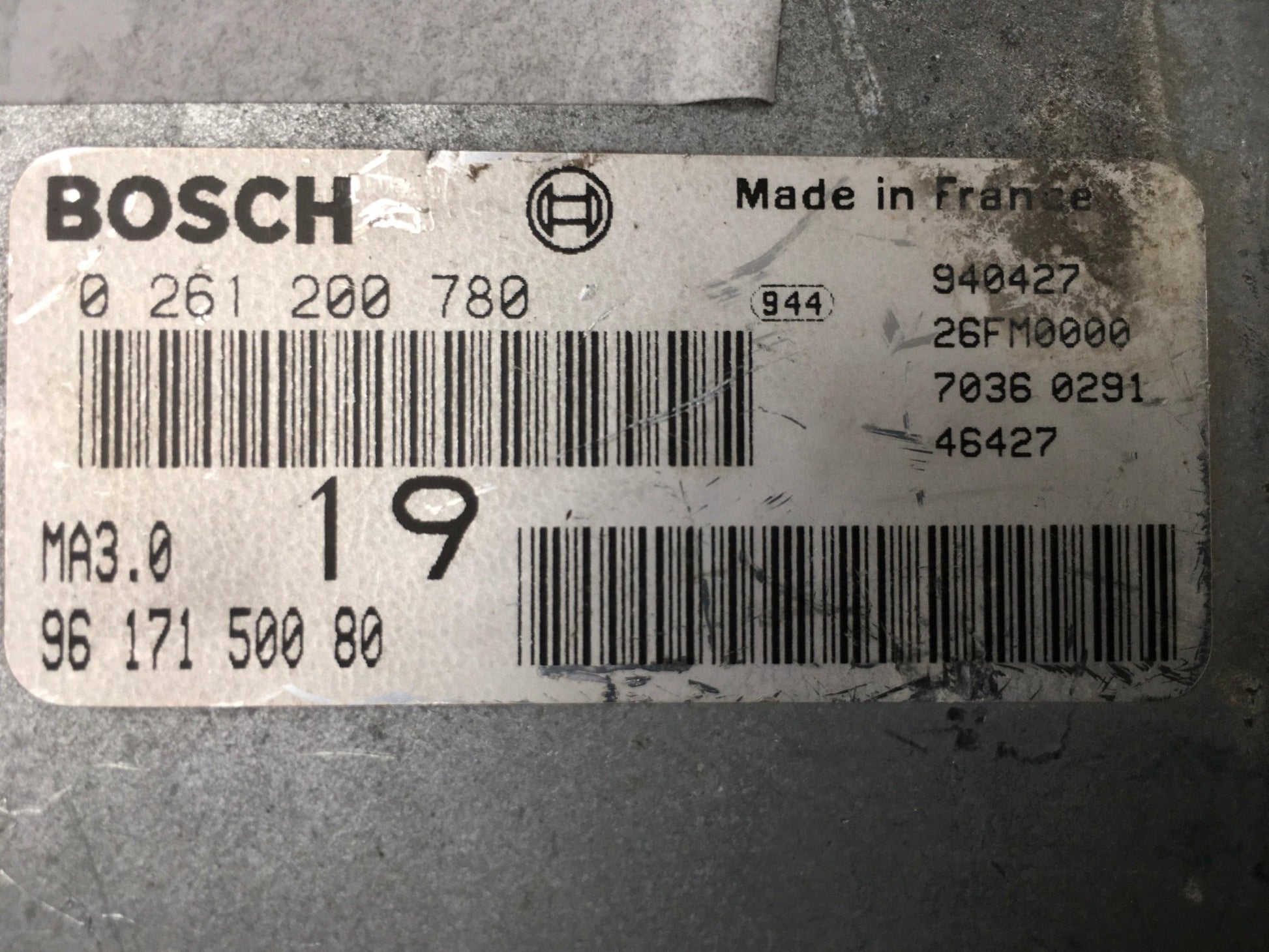 Centralita Motor Peugeot 106 - 9617150080