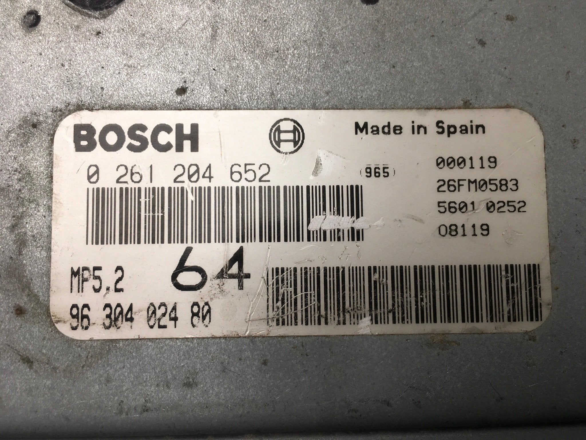 Centralita Motor Peugeot 306 - 9630402480