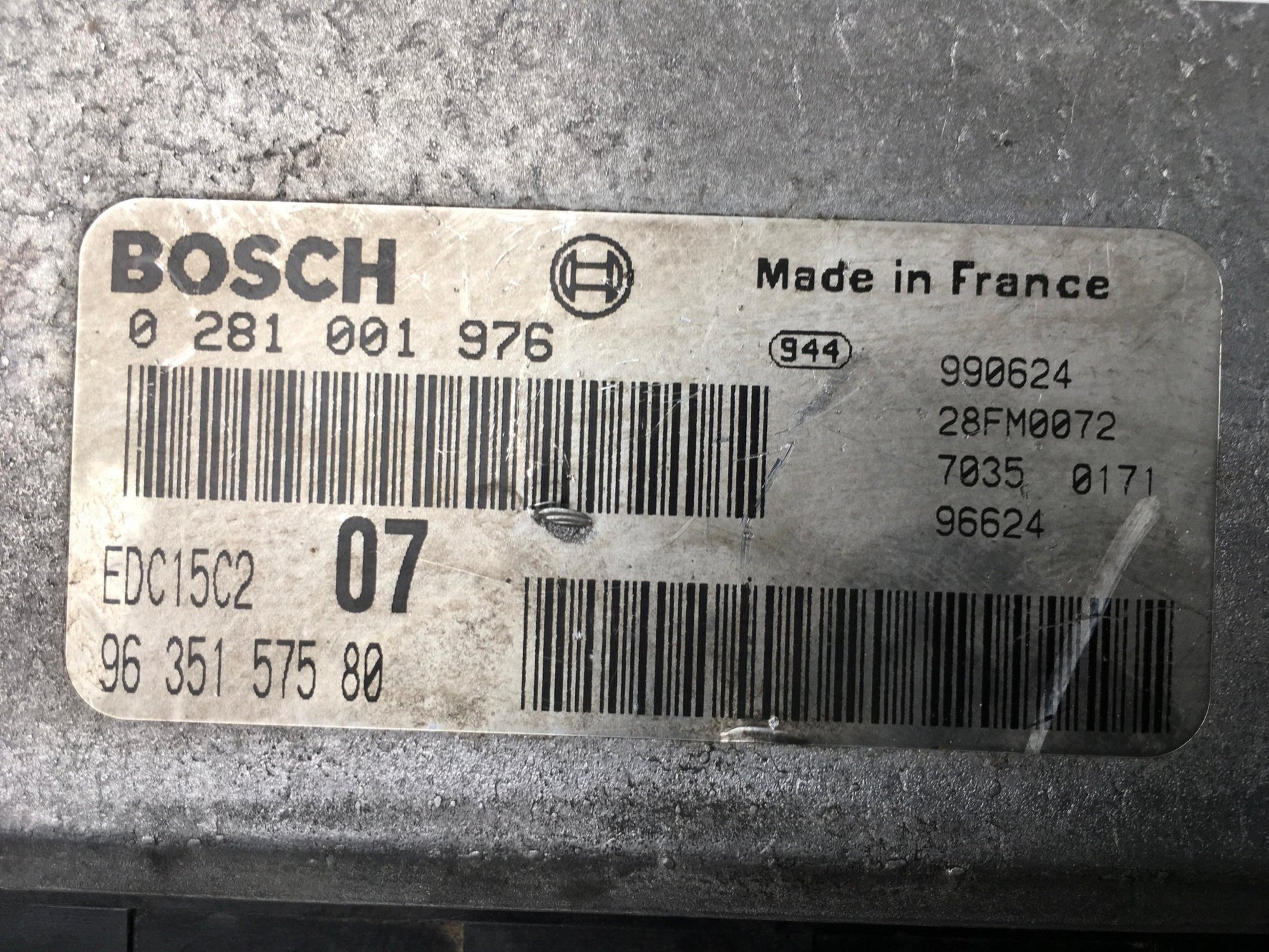 Centralita Motor Peugeot 306 - 9635157580