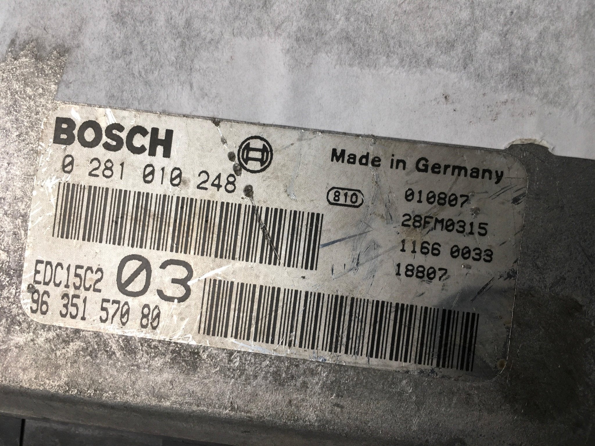 Centralita Motor Peugeot 406 - 9635157080