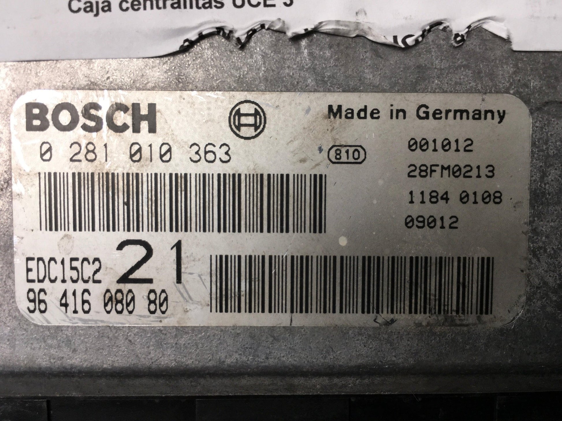 Centralita Motor Peugeot 406 - 9641608080