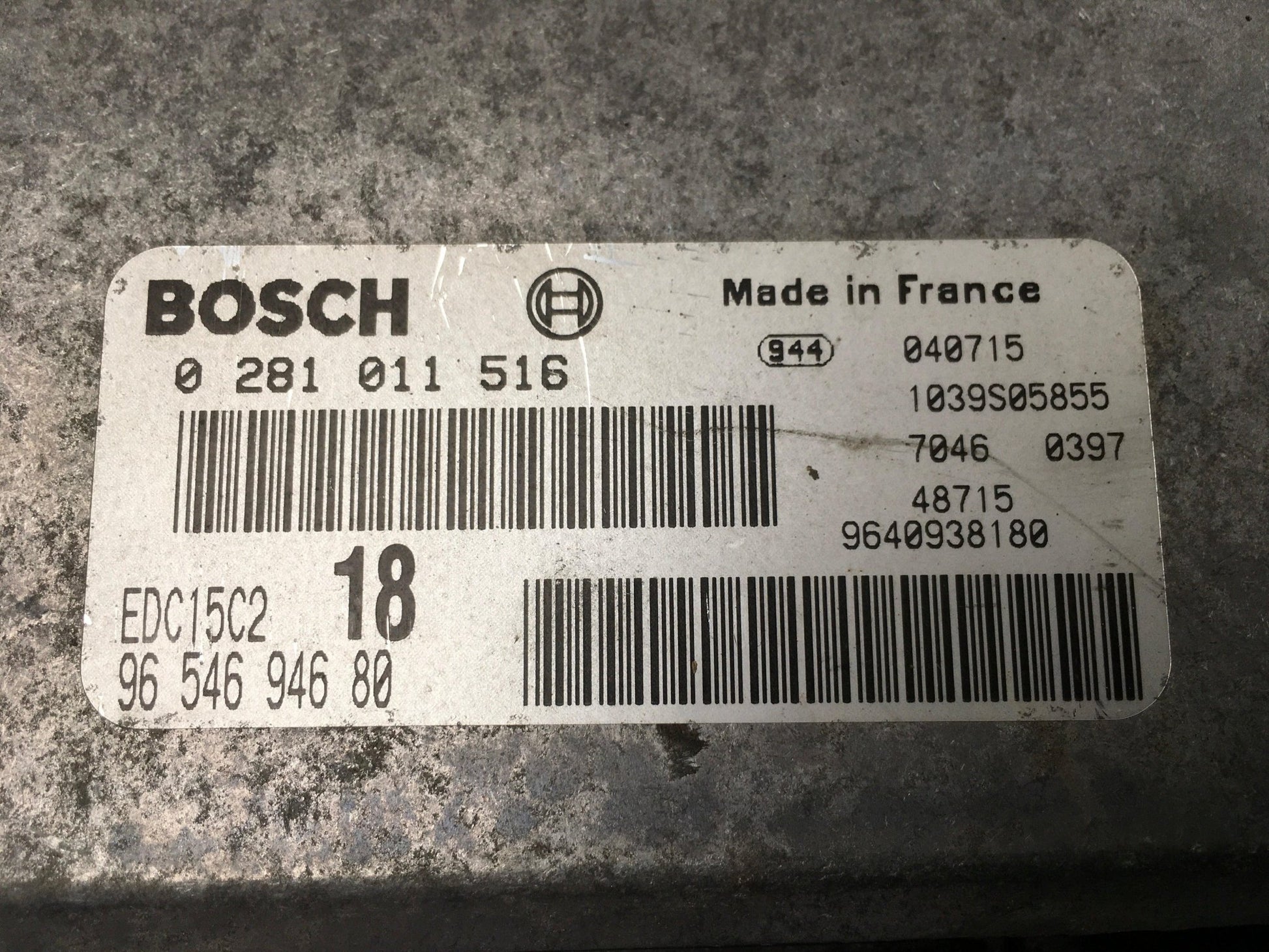 Centralita Motor Peugeot 607 - 9654694680