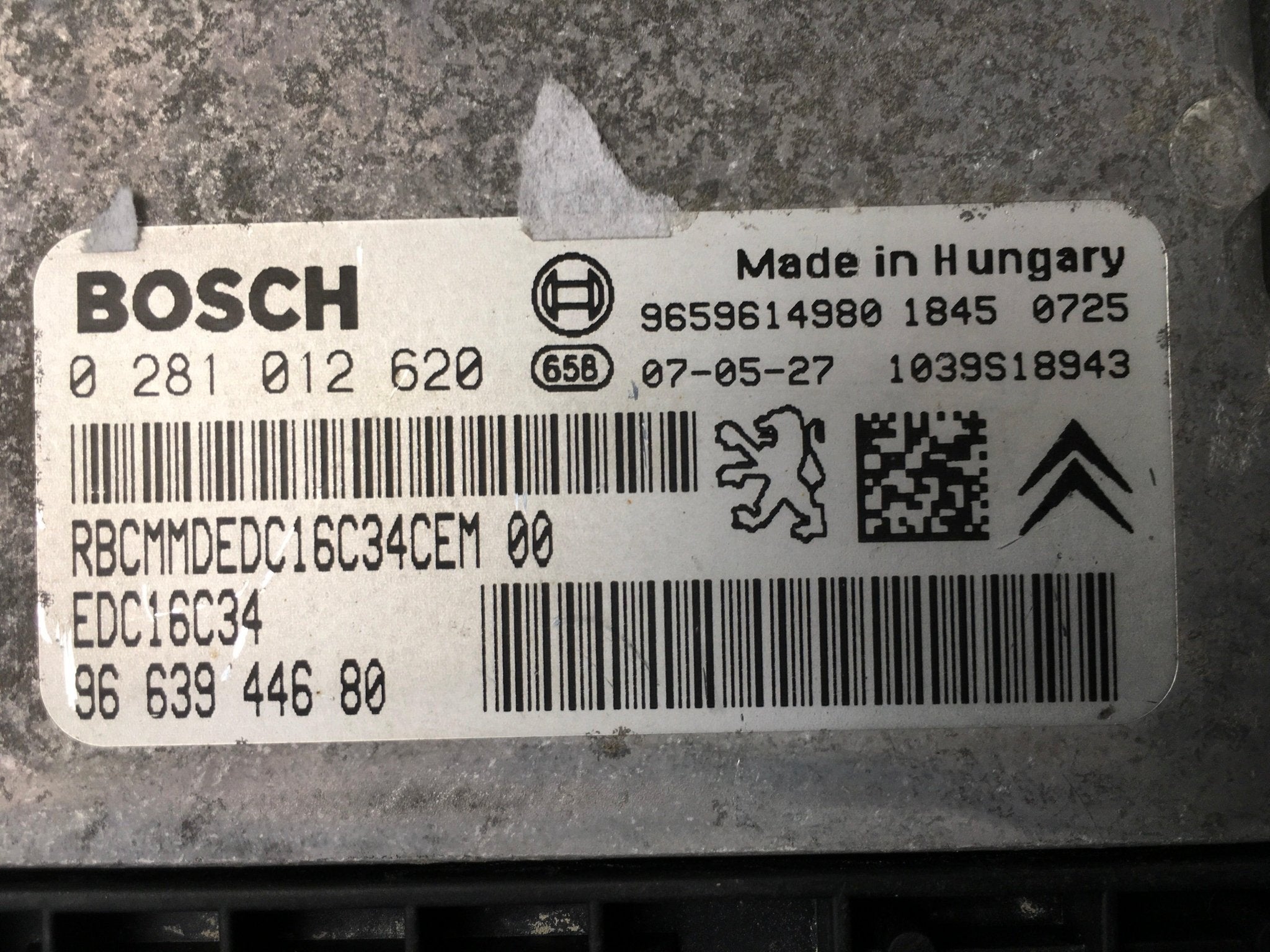 Centralita Motor Peugeot Partner - 9663944680