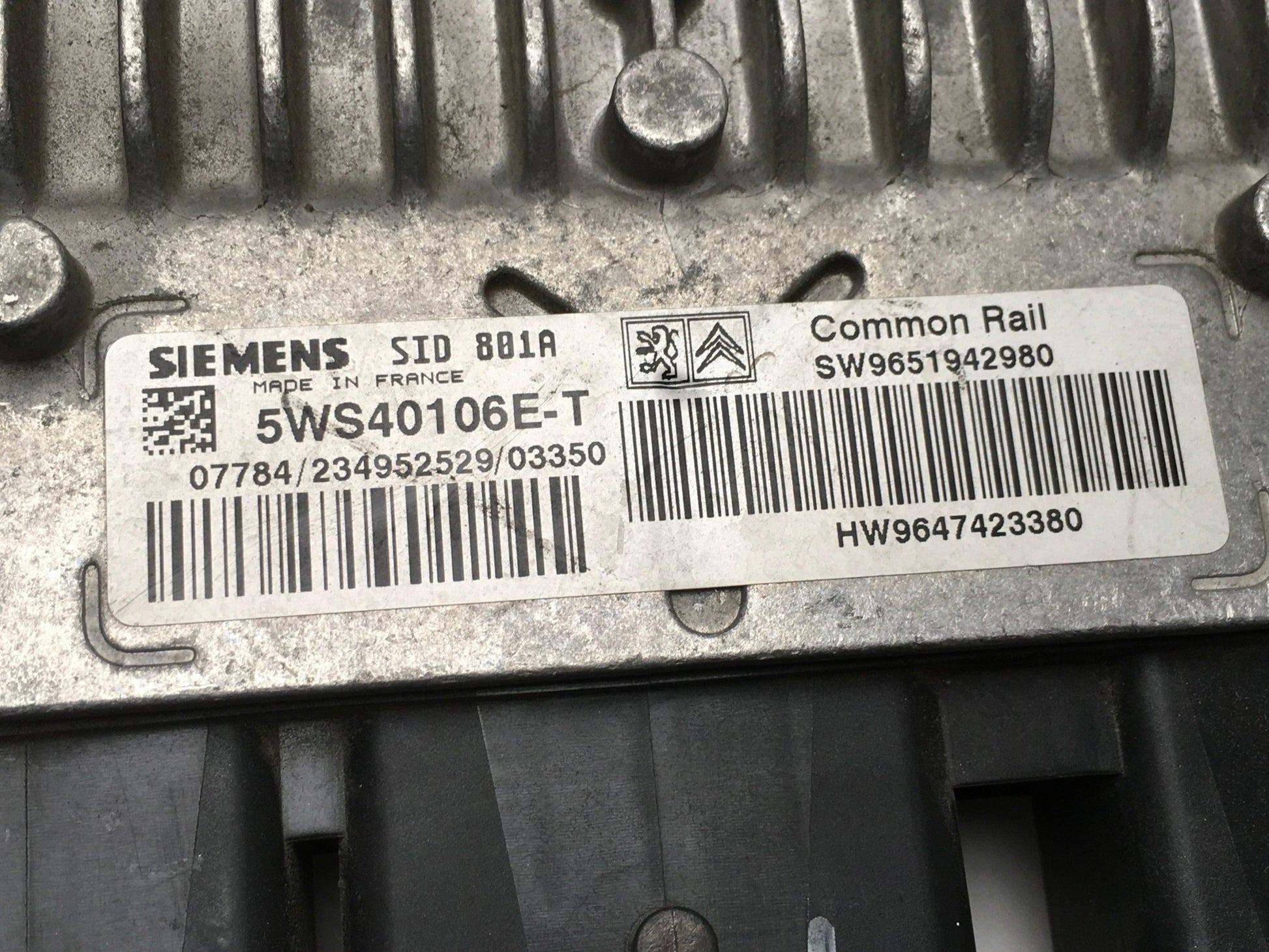 Centralita Motor PSA 9647423380 - 9651942980