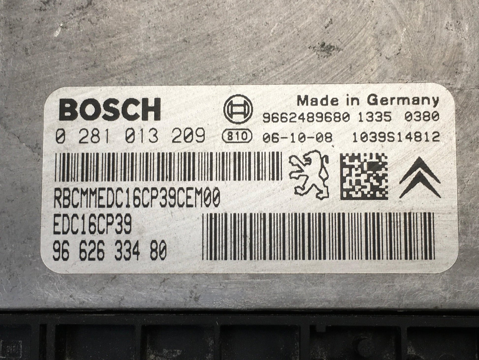 Centralita Motor PSA 9662633480 - 9662633480