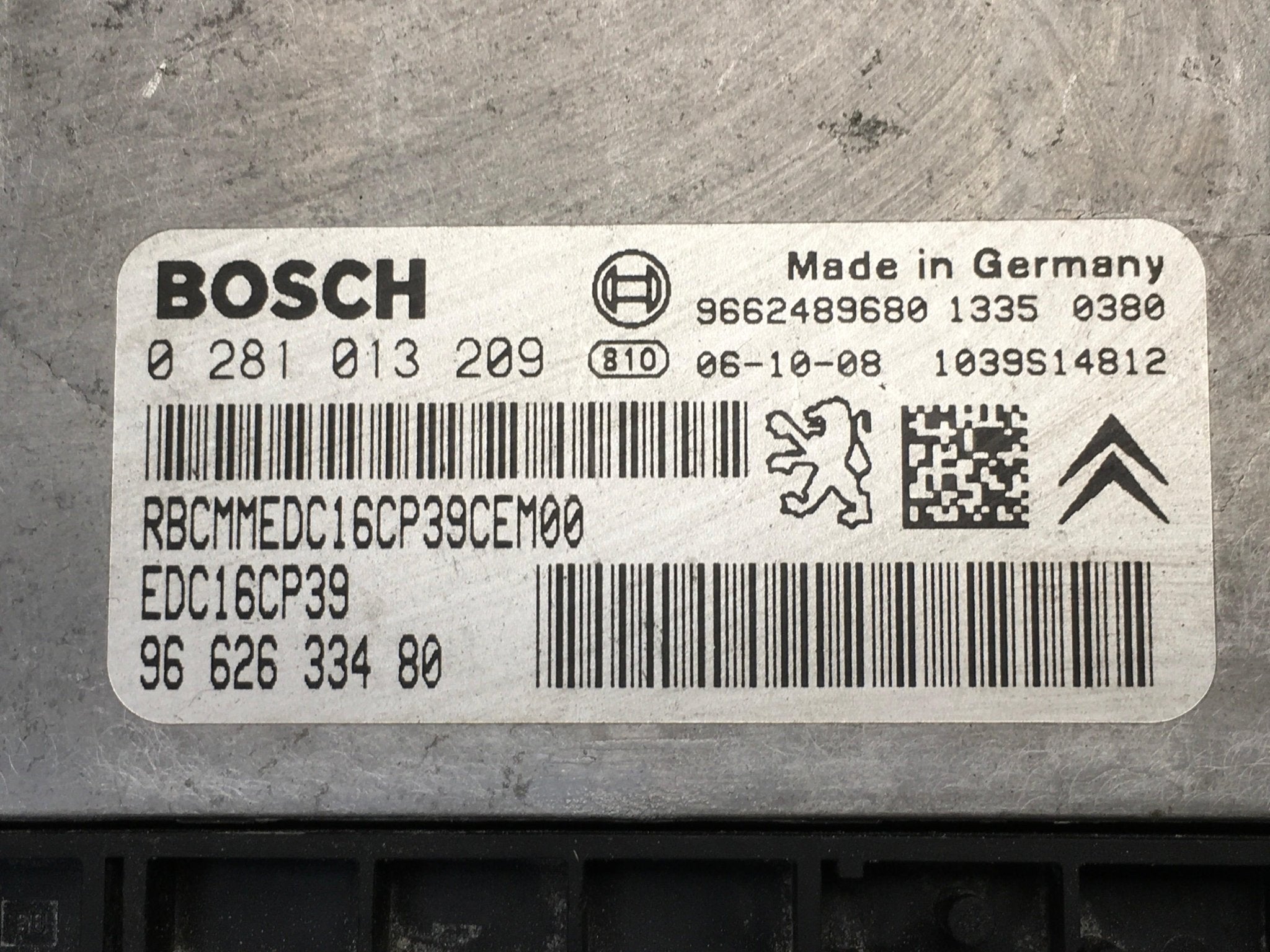 Centralita Motor PSA 9662633480 - 9662633480