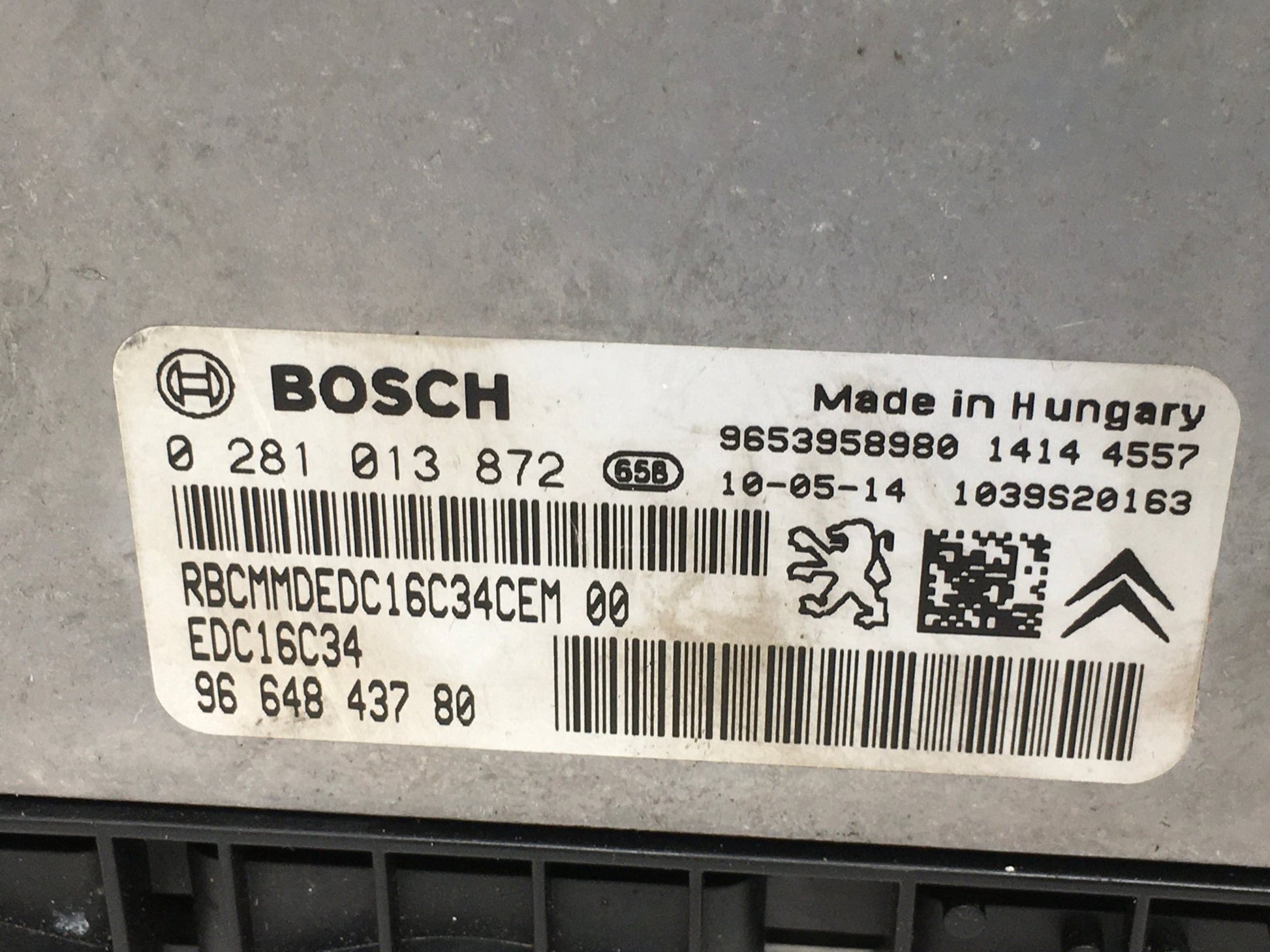 Centralita Motor PSA 9664843780 - 9664843780