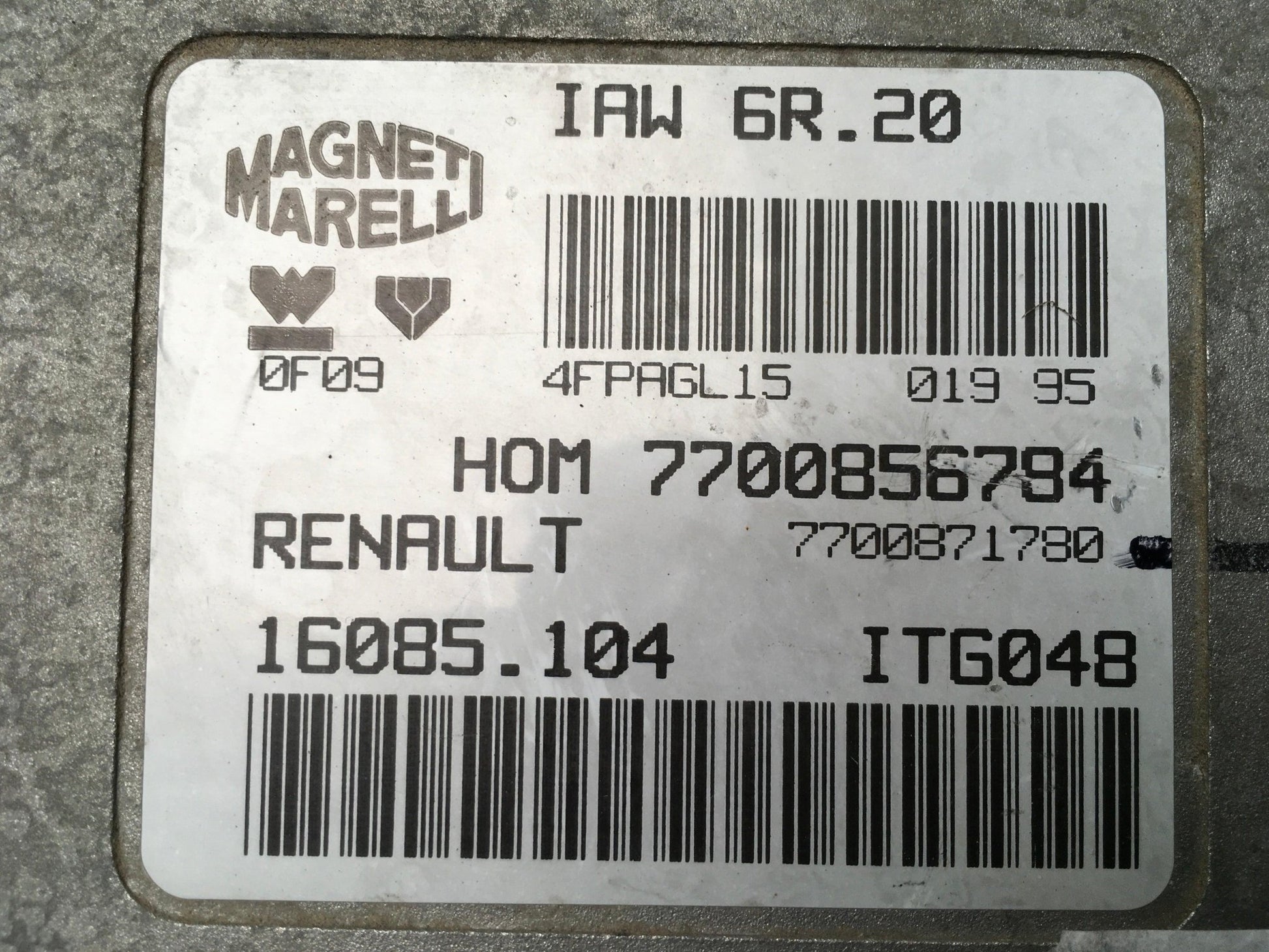 Centralita Motor Renault Clio I - 7700856784