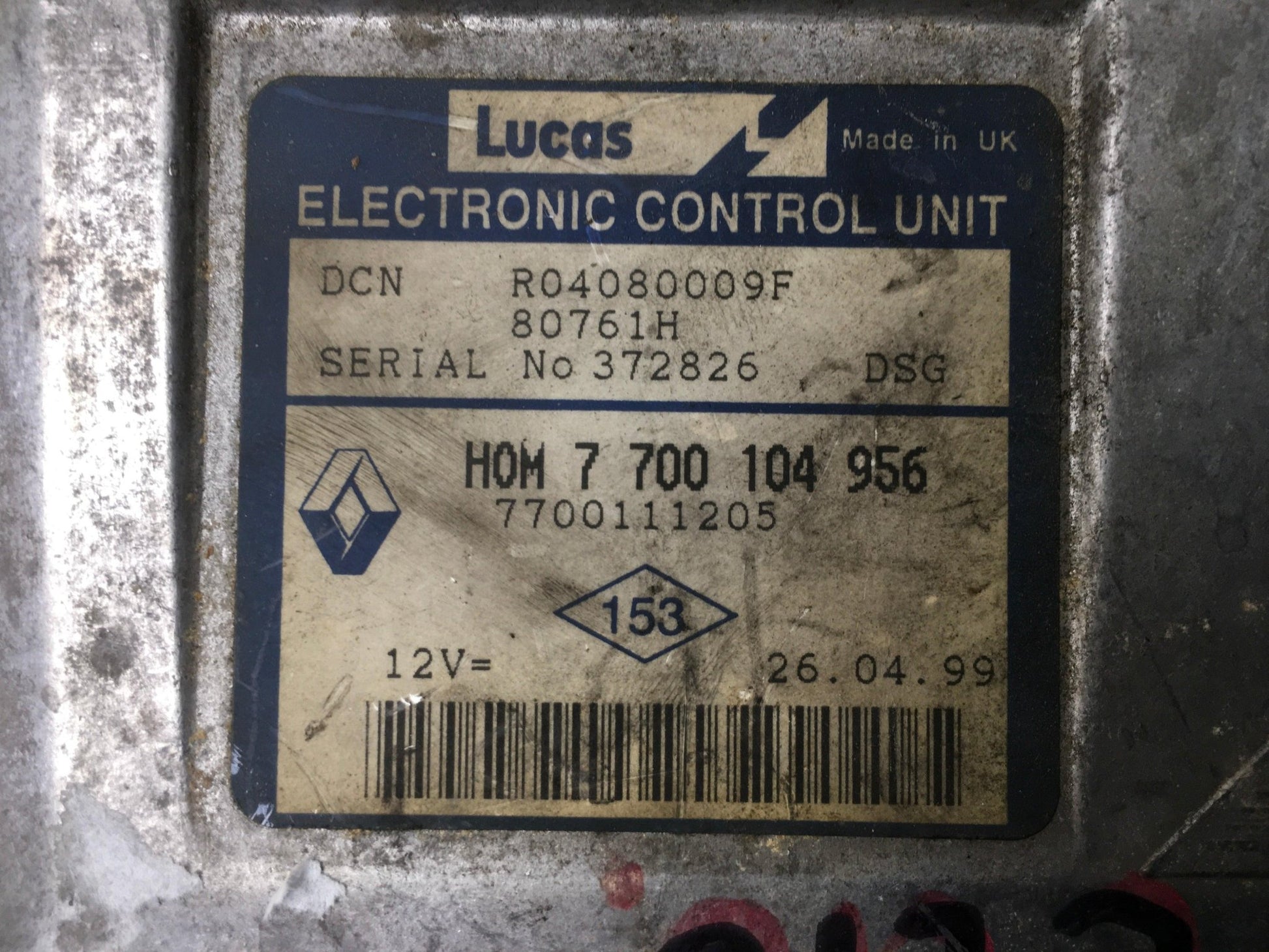 Centralita Motor Renault Clio II / Kangoo - 7700111205