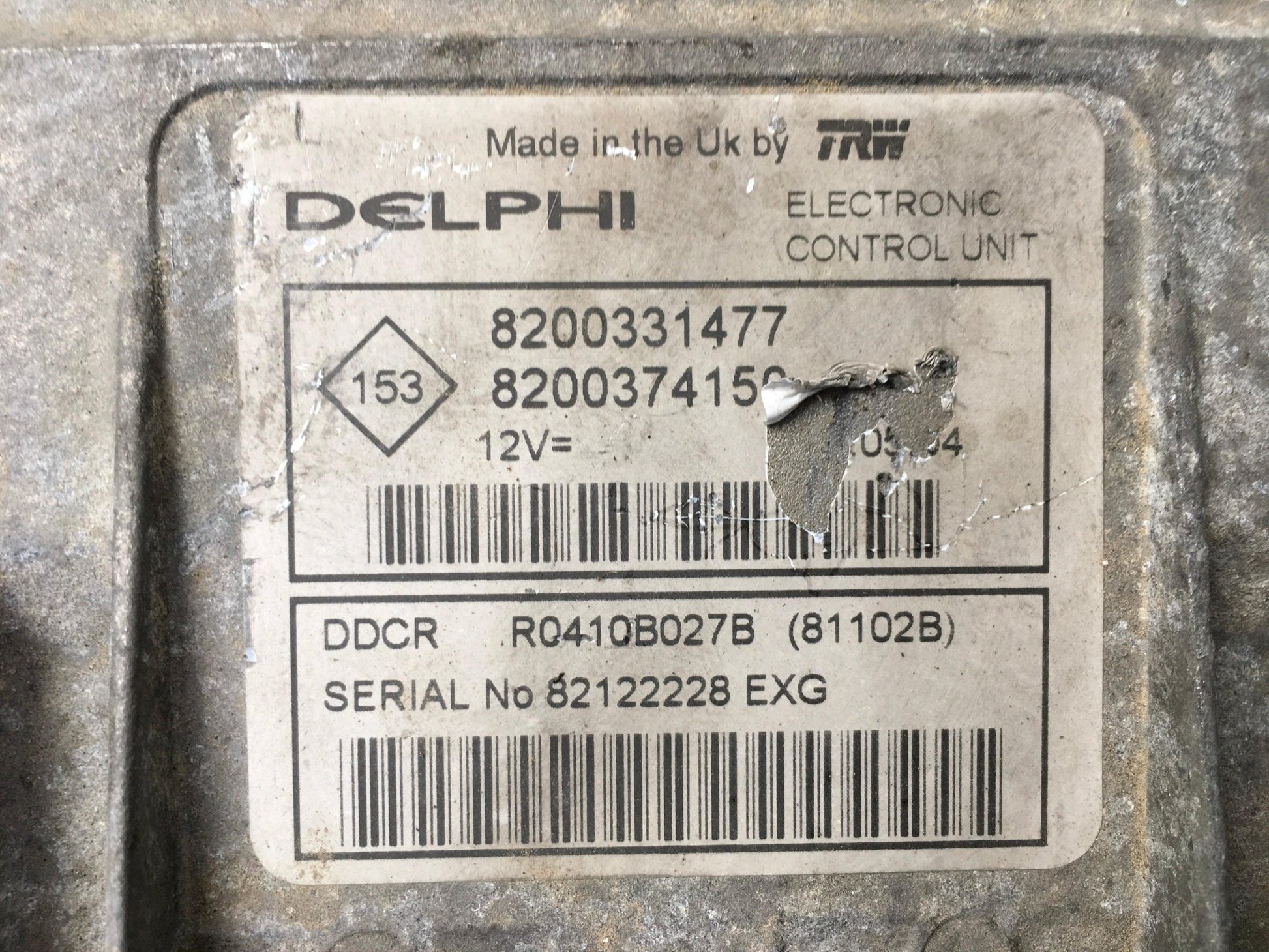 Centralita Motor Renault Kangoo I - 8200331477