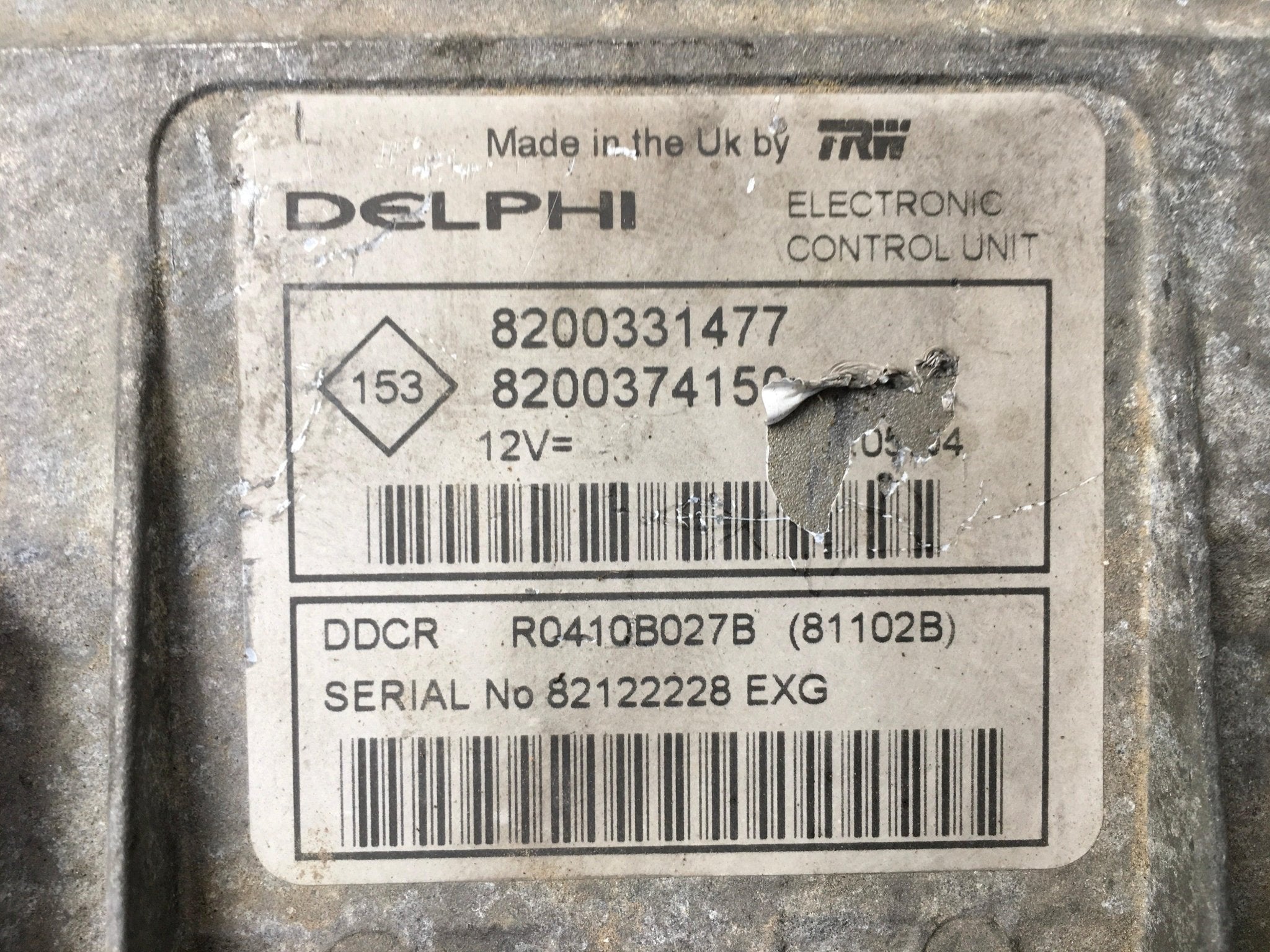 Centralita Motor Renault Kangoo I - 8200331477