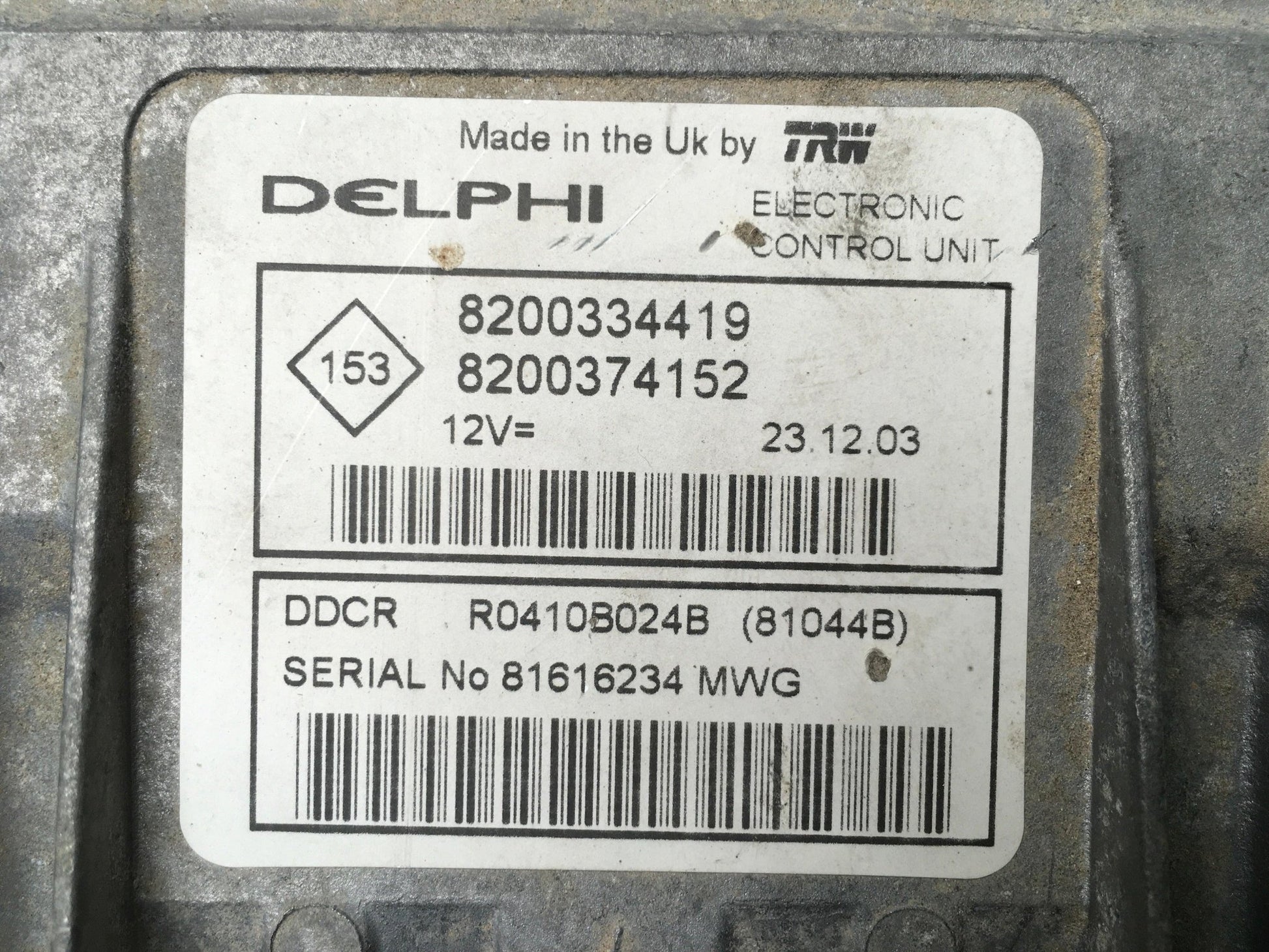 Centralita Motor Renault Megane II - 8200334419