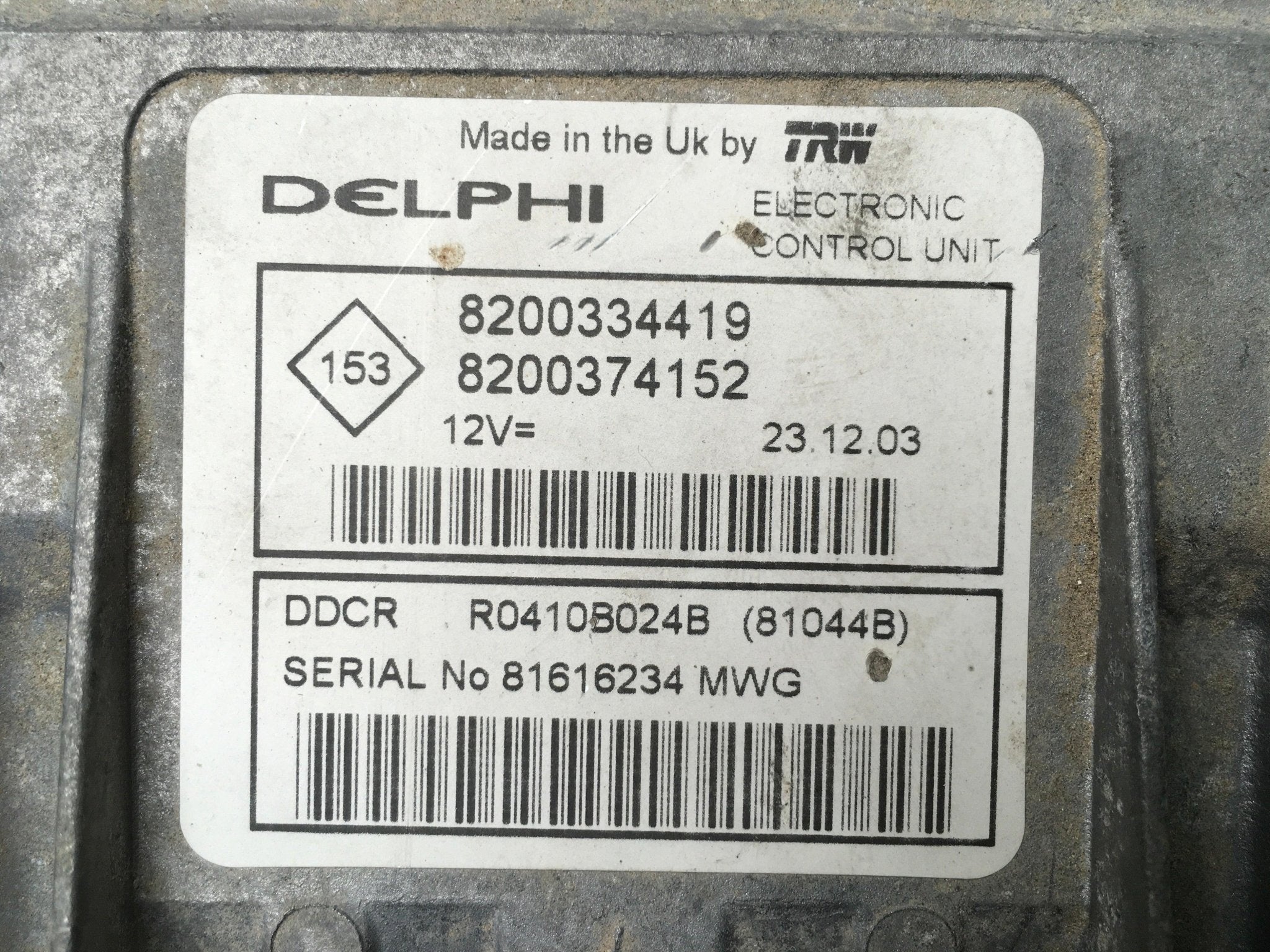 Centralita Motor Renault Megane II - 8200334419