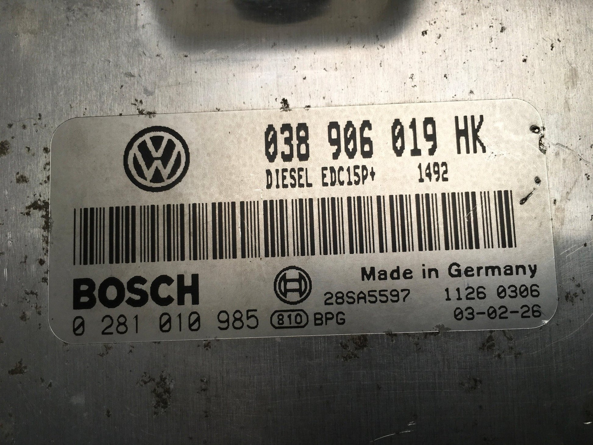 Centralita Motor Seat Leon 1M - 038906019HK