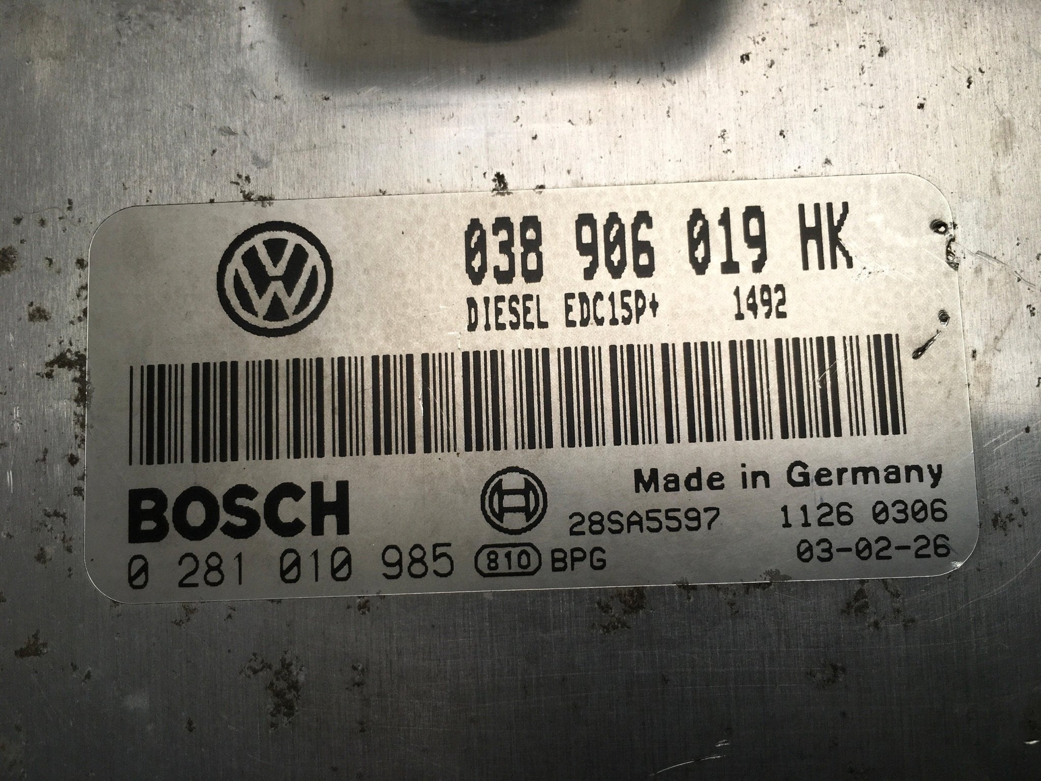 Centralita Motor Seat Leon 1M - 038906019HK