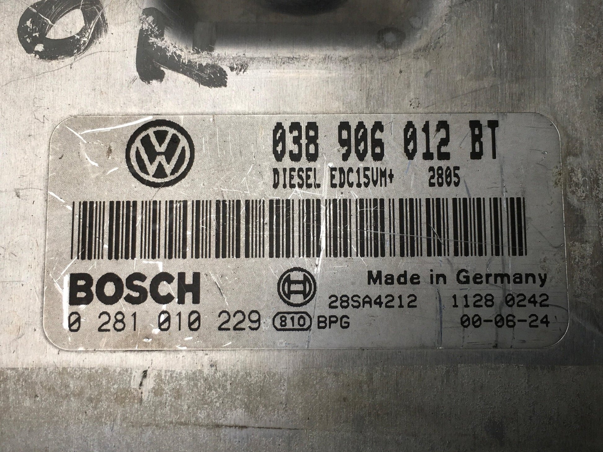 Centralita Motor Seat Leon I - 038906012BT