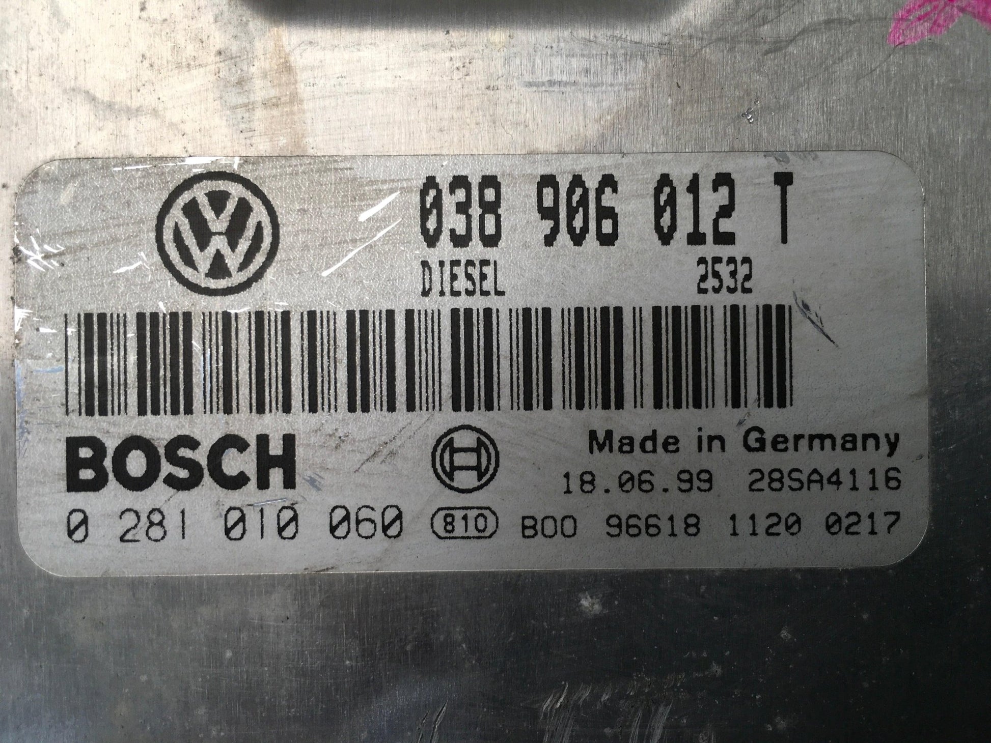 Centralita Motor Seat Leon I - 038906012T