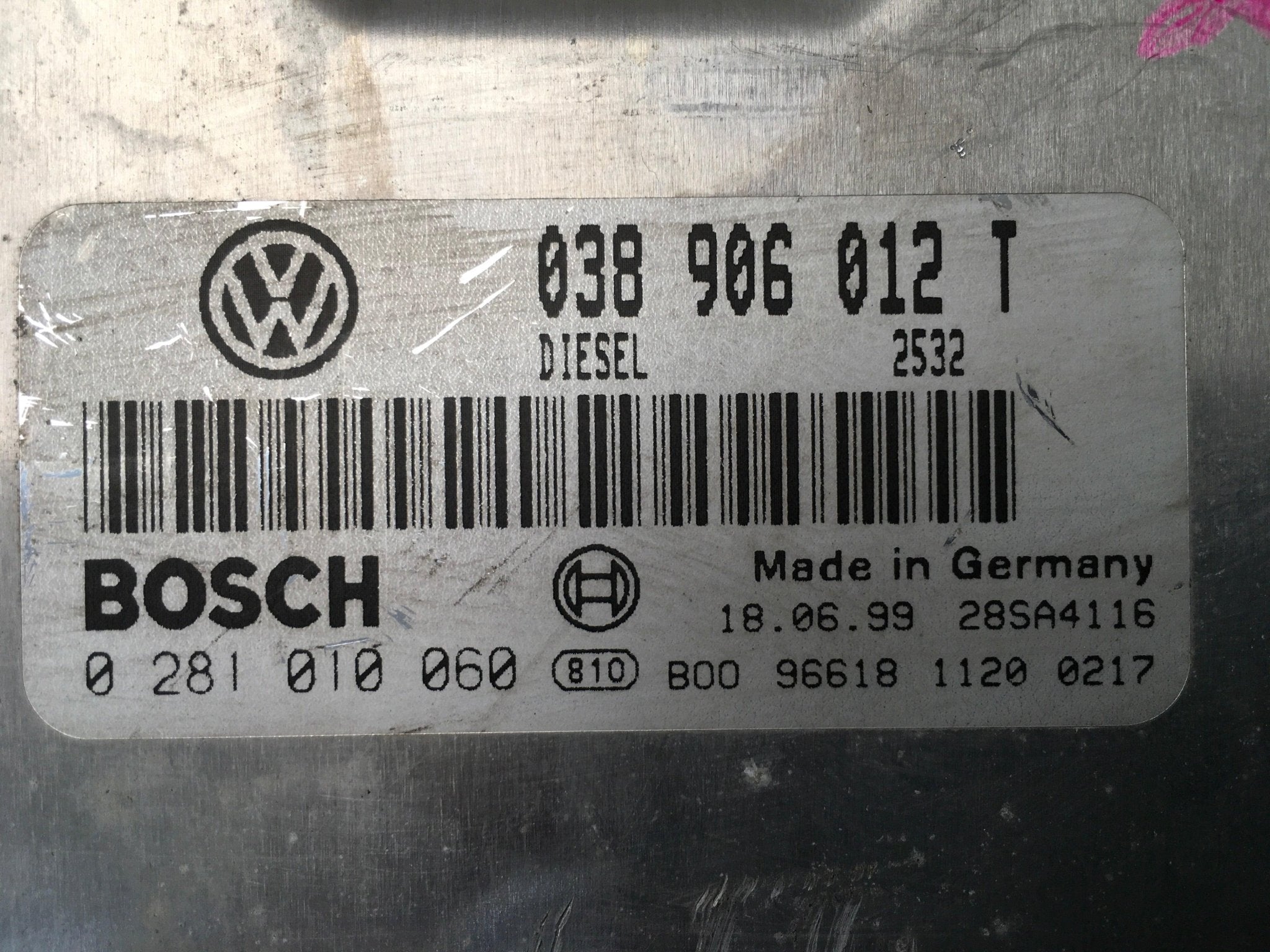 Centralita Motor Seat Leon I - 038906012T