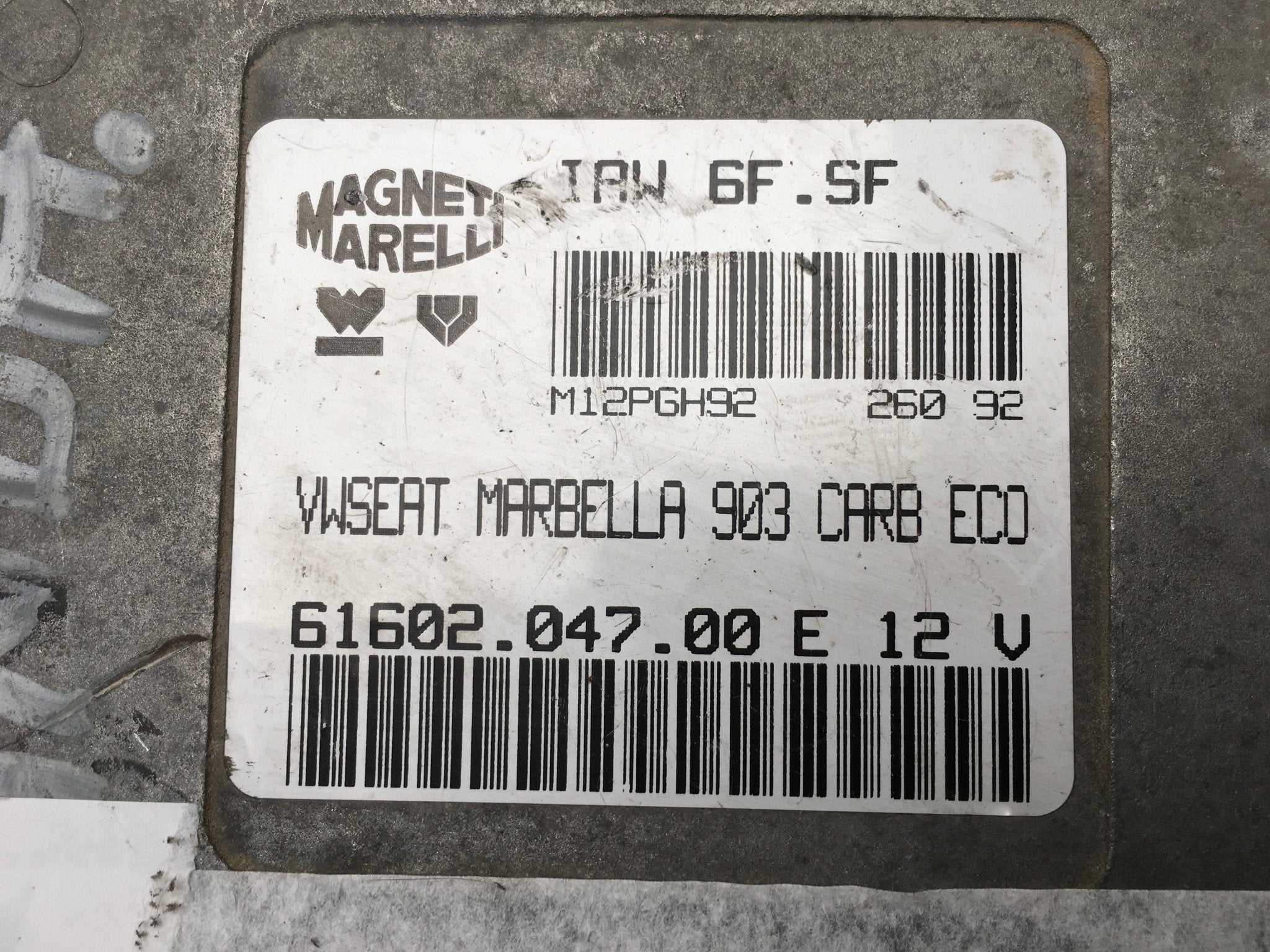 Centralita Motor Seat Marbella - 6160204700E