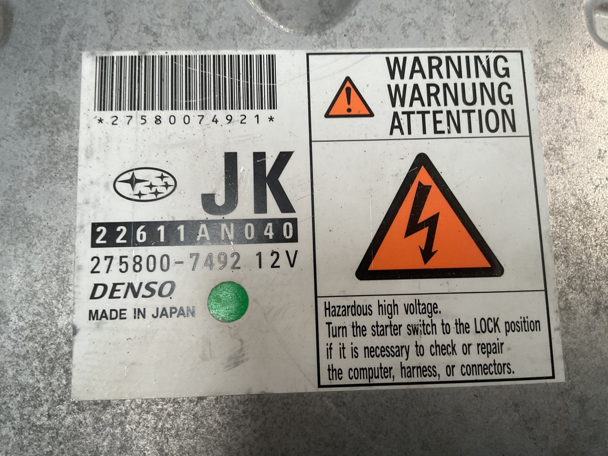 Centralita motor Subaru Legacy 03-09 2.0 - 2758007492
