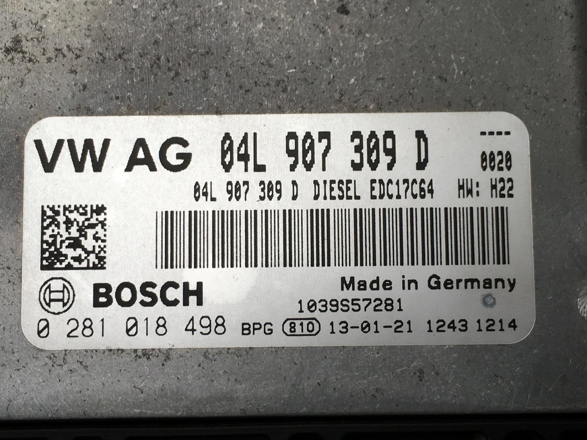 Centralita Motor VW 04L907309D - 04L907309D