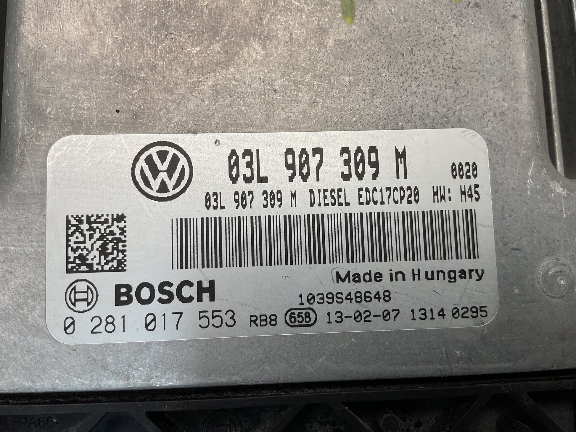 Centralita Motor VW Trasnporter 09-15 2.0 - 03L907309M