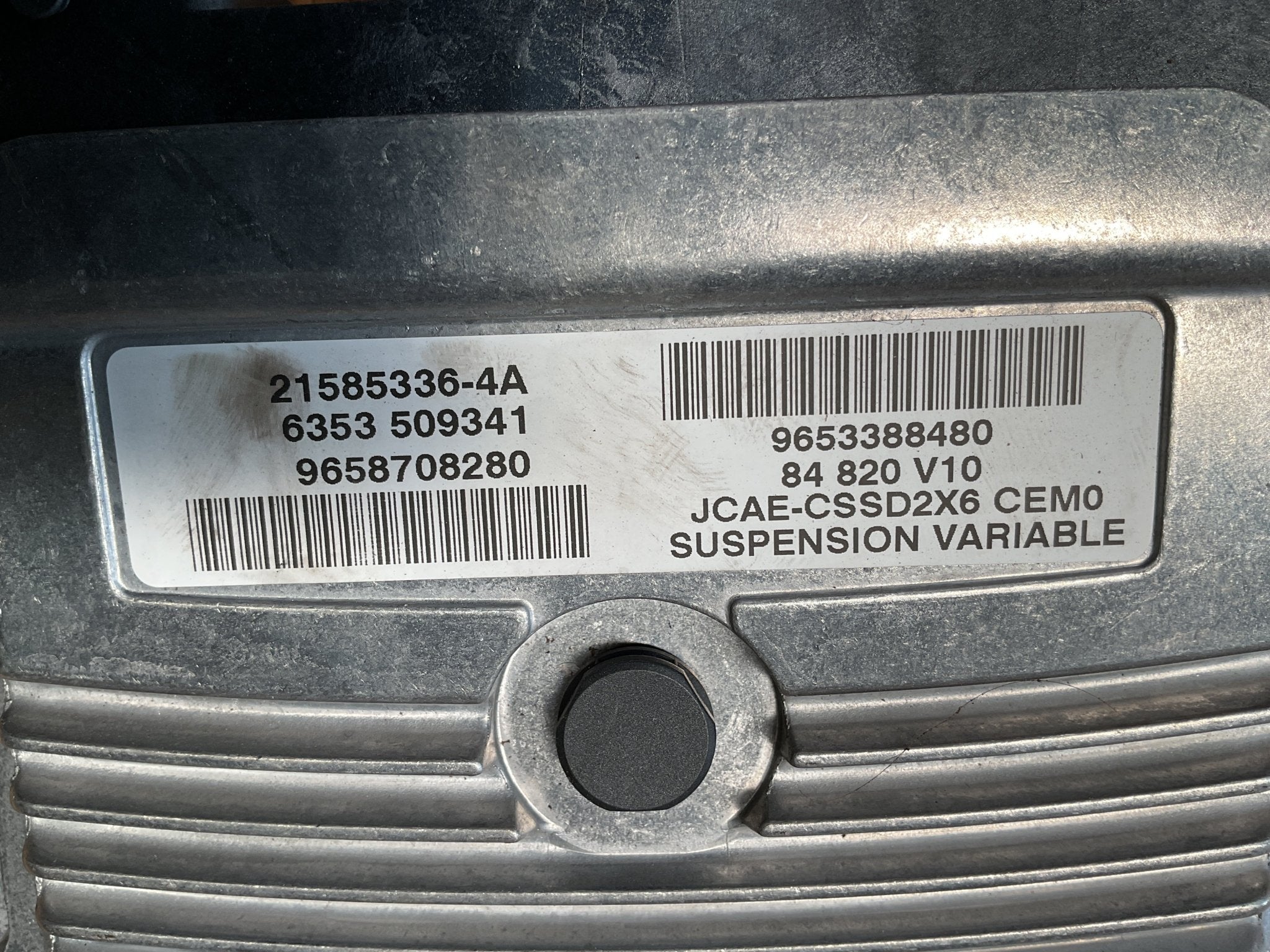 Centralita Suspension Citroen C6 05-12 - 9658708280