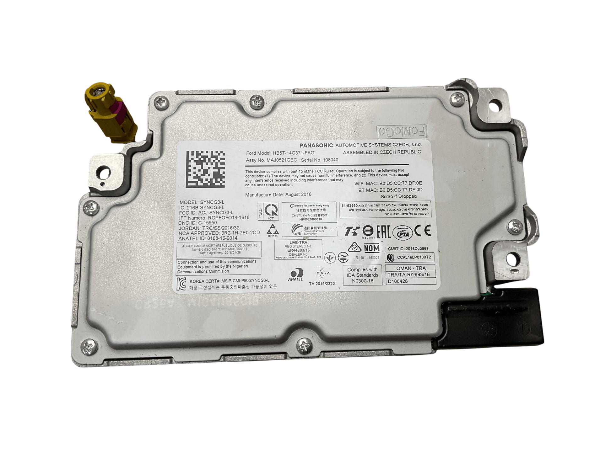 Centralita SYNC Ford Tourneo Connect 14-18 - HV1T14G370FFD