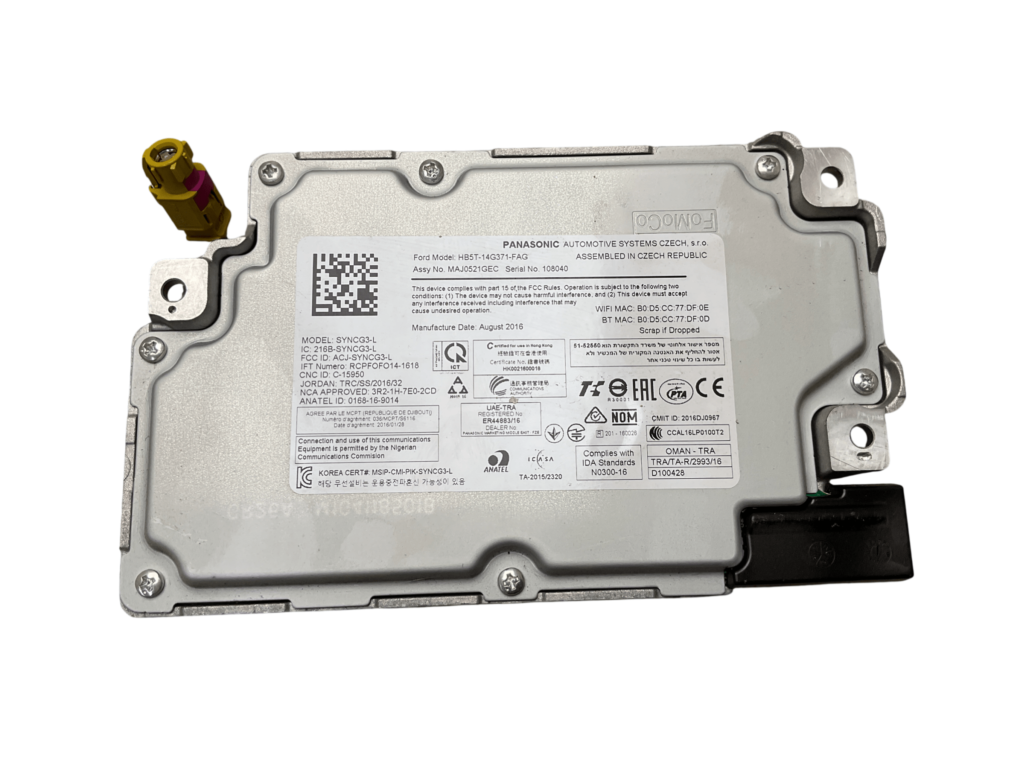 Centralita SYNC Ford Tourneo Connect 14-18 - HV1T14G370FFD