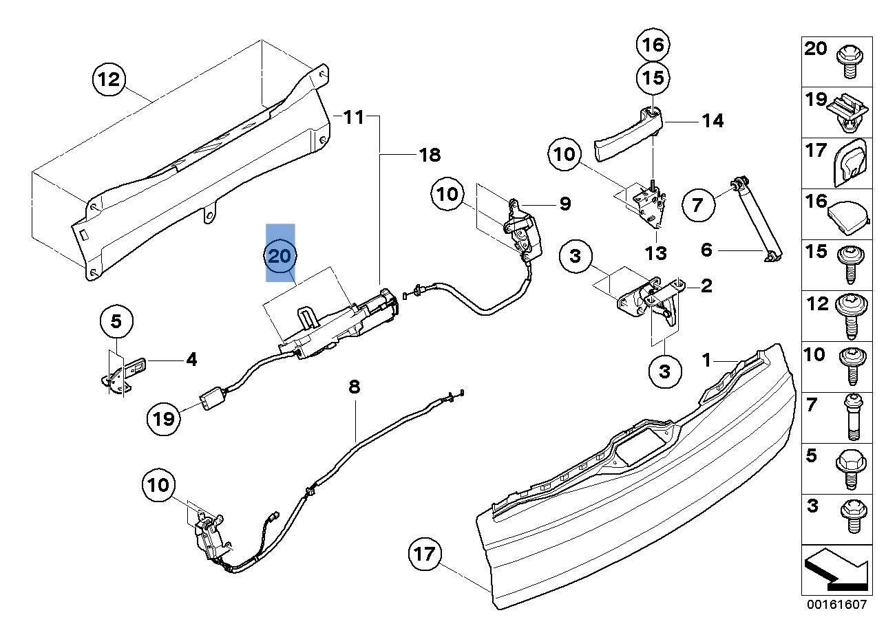 Cerradura maletero BMW E70 / E71 - 51247233909