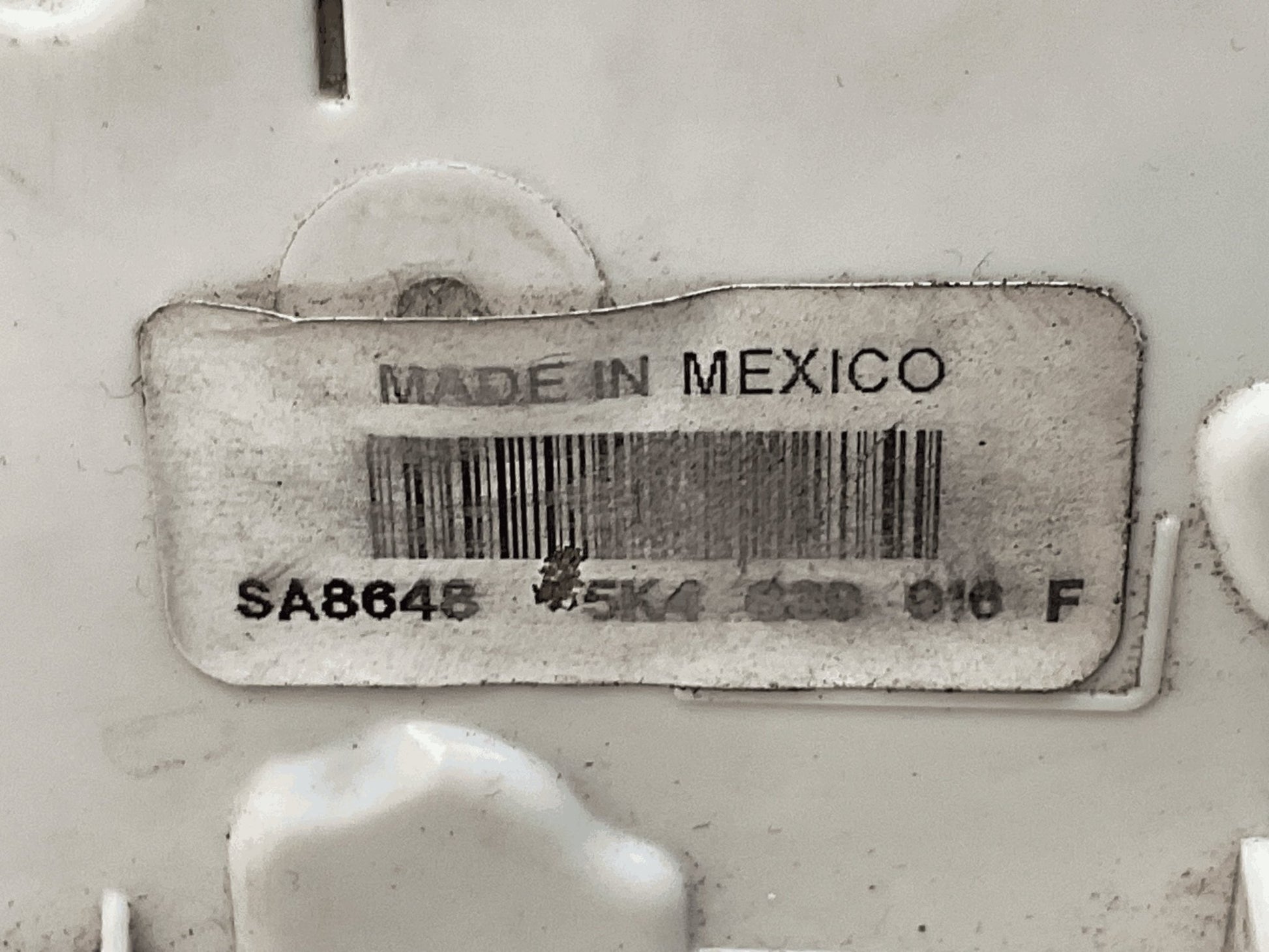 Cerradura tra dcha VW 5K4839016F - 5K4839016F